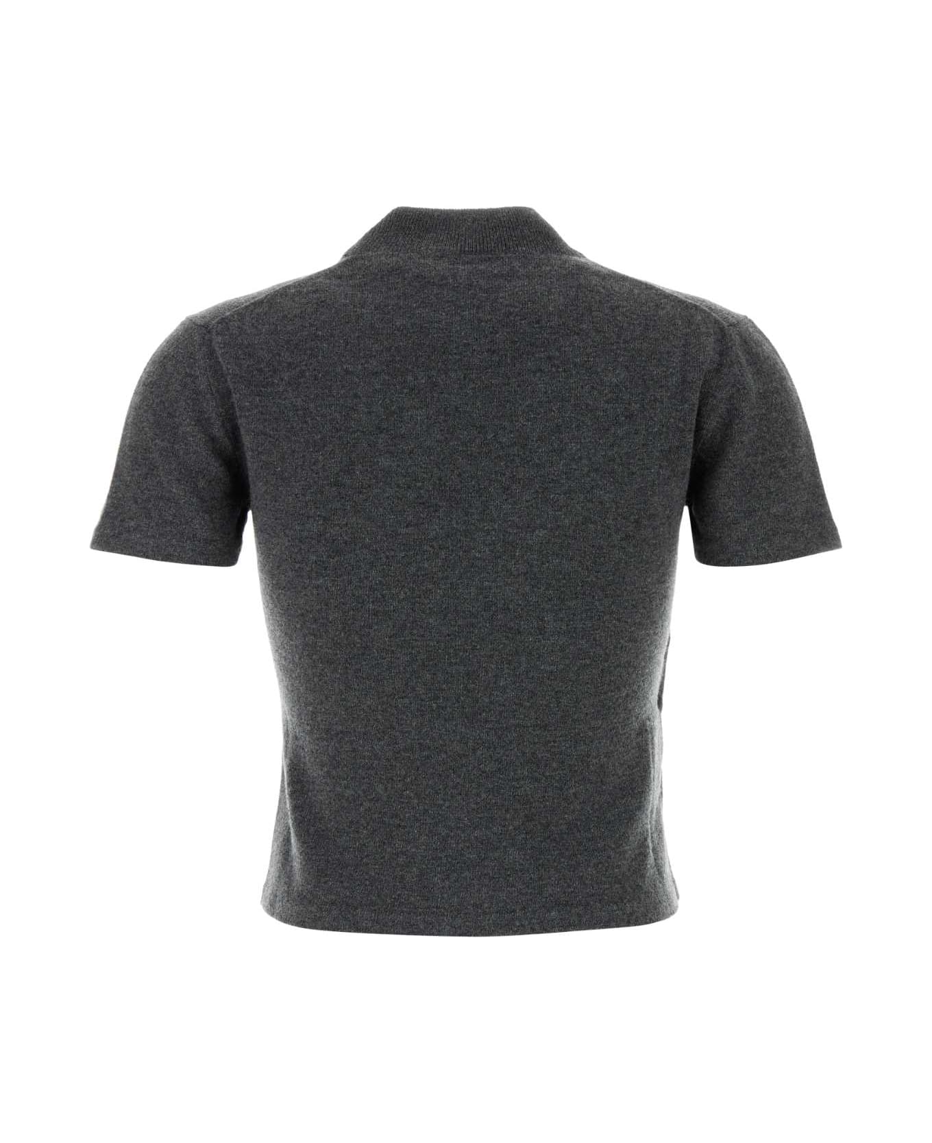 Miu Miu Charcoal Cashmere Sweater - ARDESIA