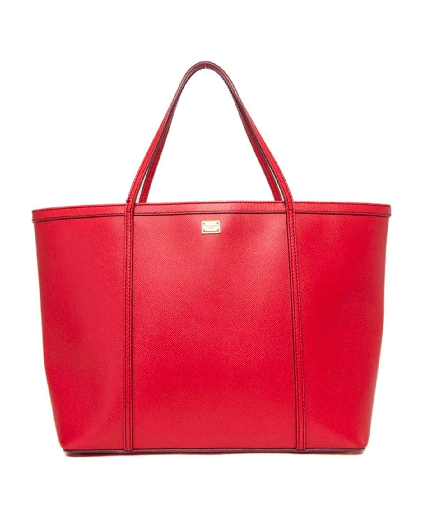 Dolce & Gabbana Leather Tote Bag - Pink トートバッグ
