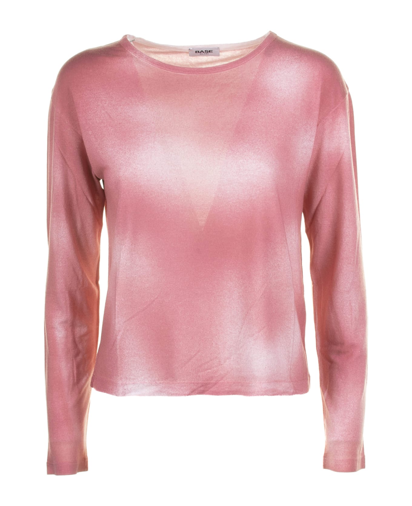 Base Pink Long-sleeved Shirt - ROSA Tシャツ