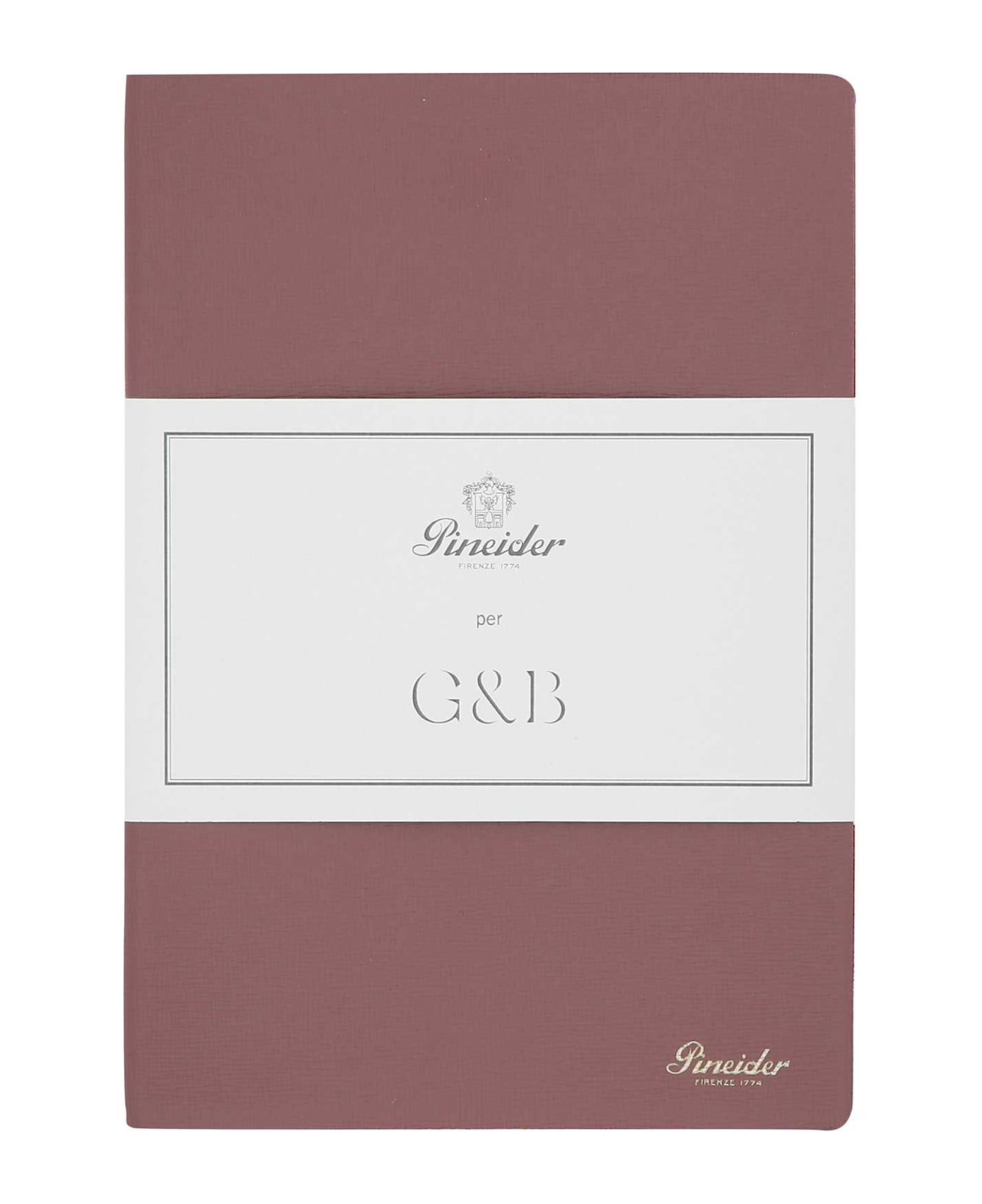 Pineider Antiqued Pink Leather Milano Notebook - LILIAC