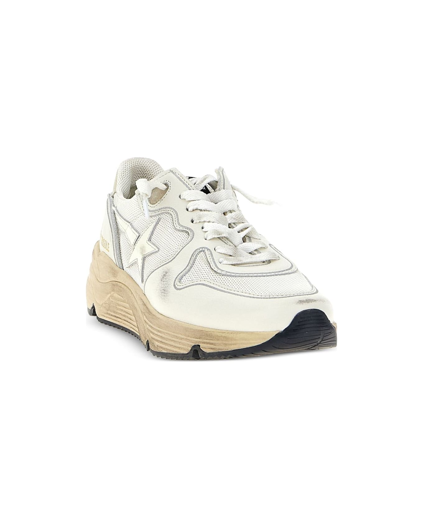 Golden Goose Leather Sneakers - White