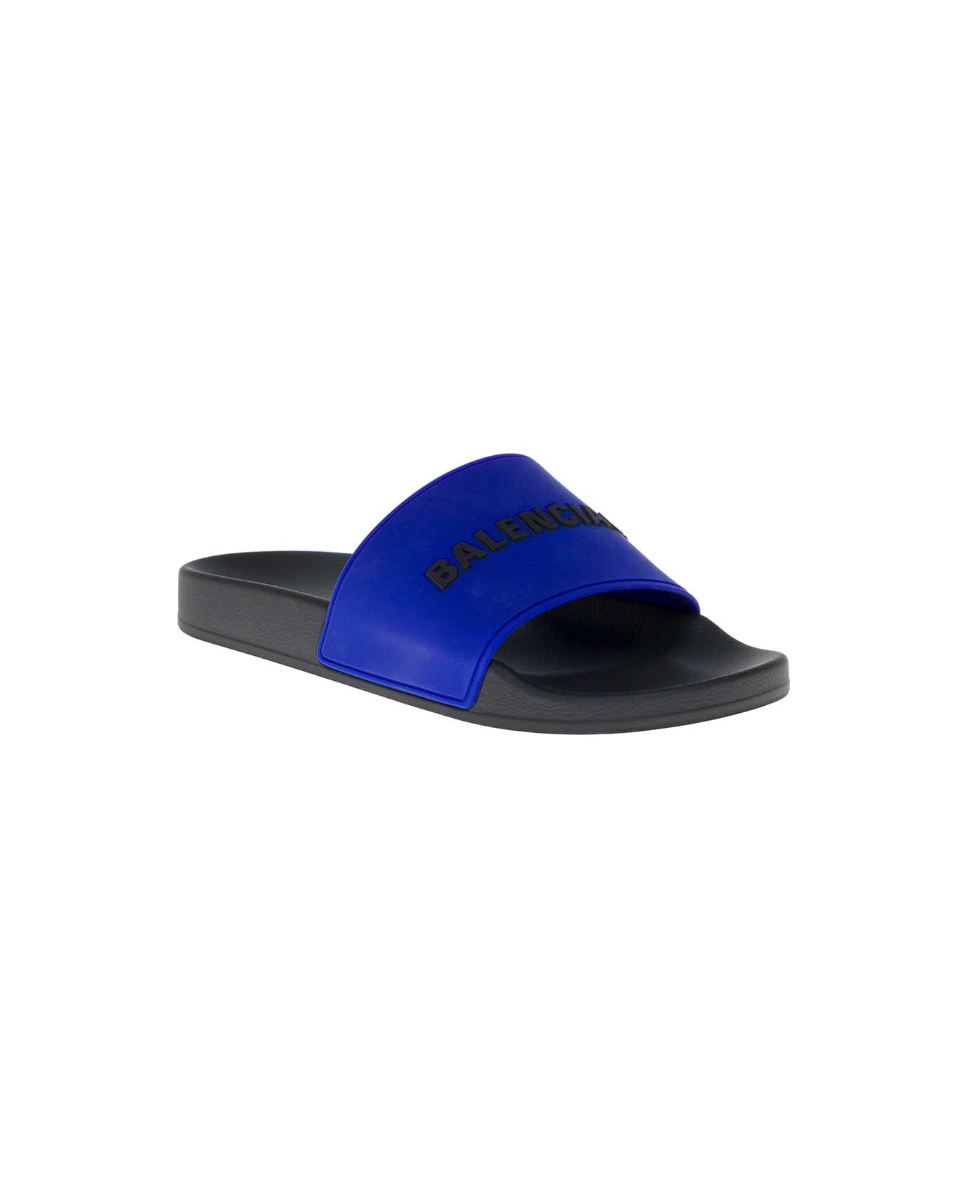 Balenciaga Bicolor Rubber Slide Sandals With Logo | italist, ALWAYS LIKE A  SALE