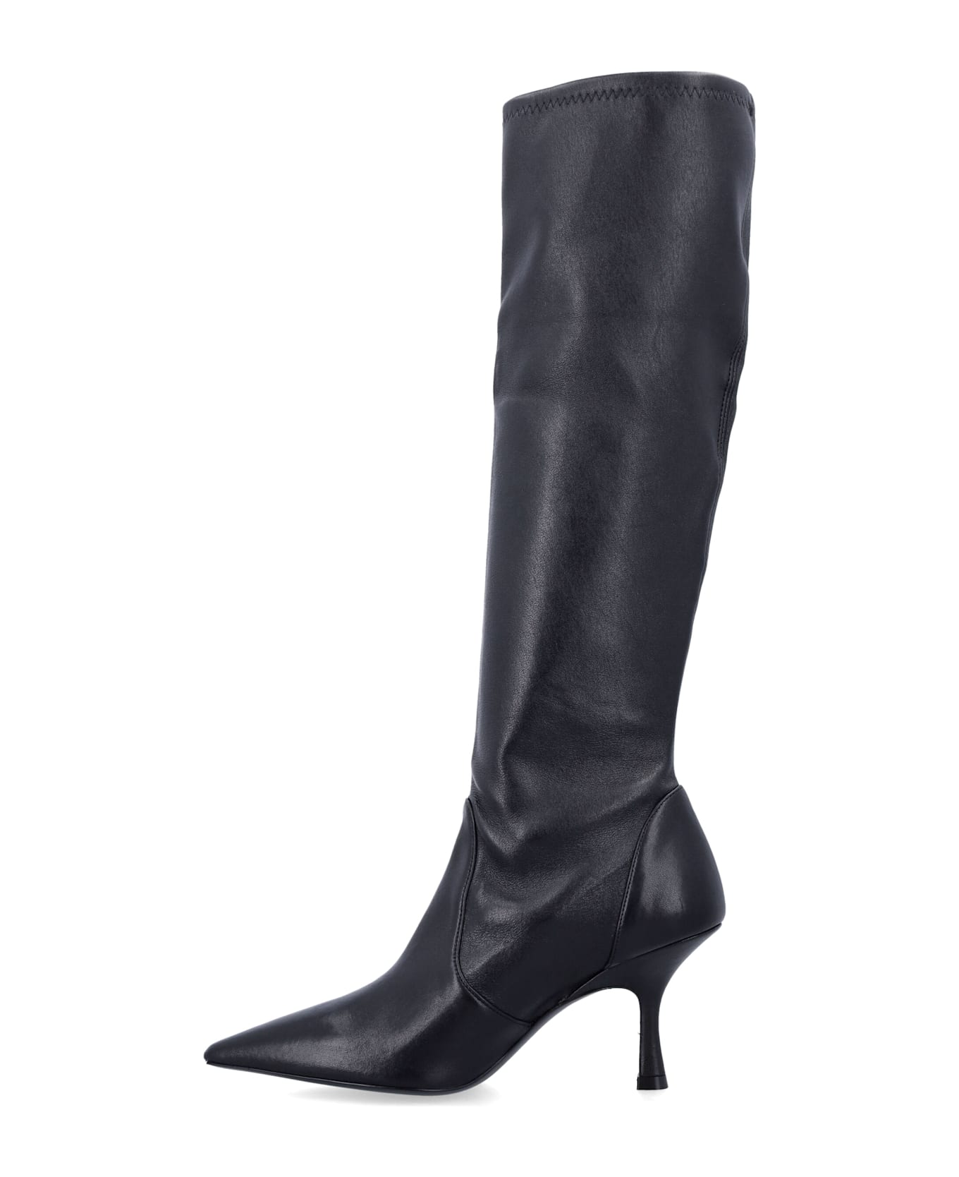 Stuart Weitzman Naomi 75 Stretch Boot - BLACK