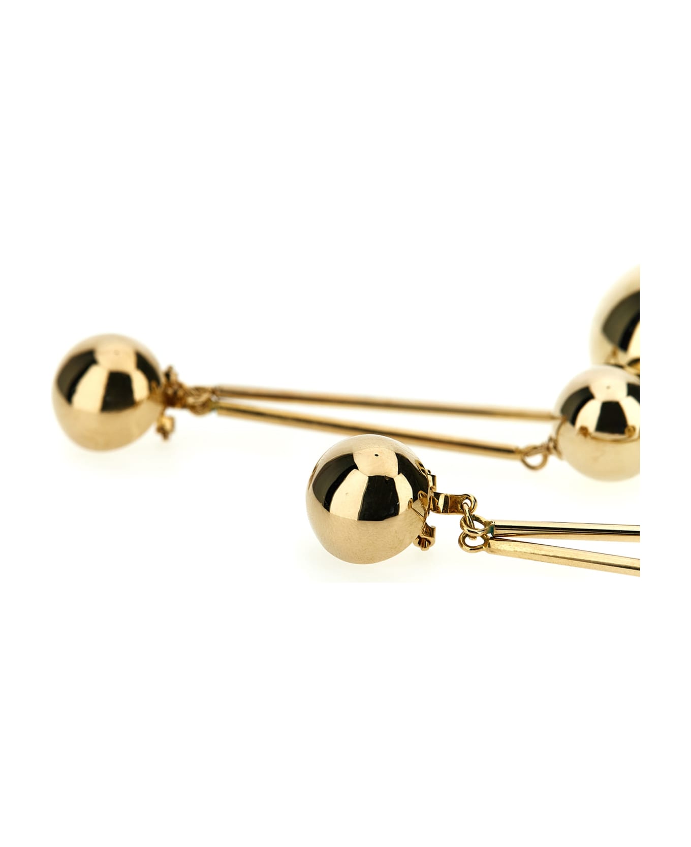 Carolina Herrera 'double Gold Ball' Earrings - Gold