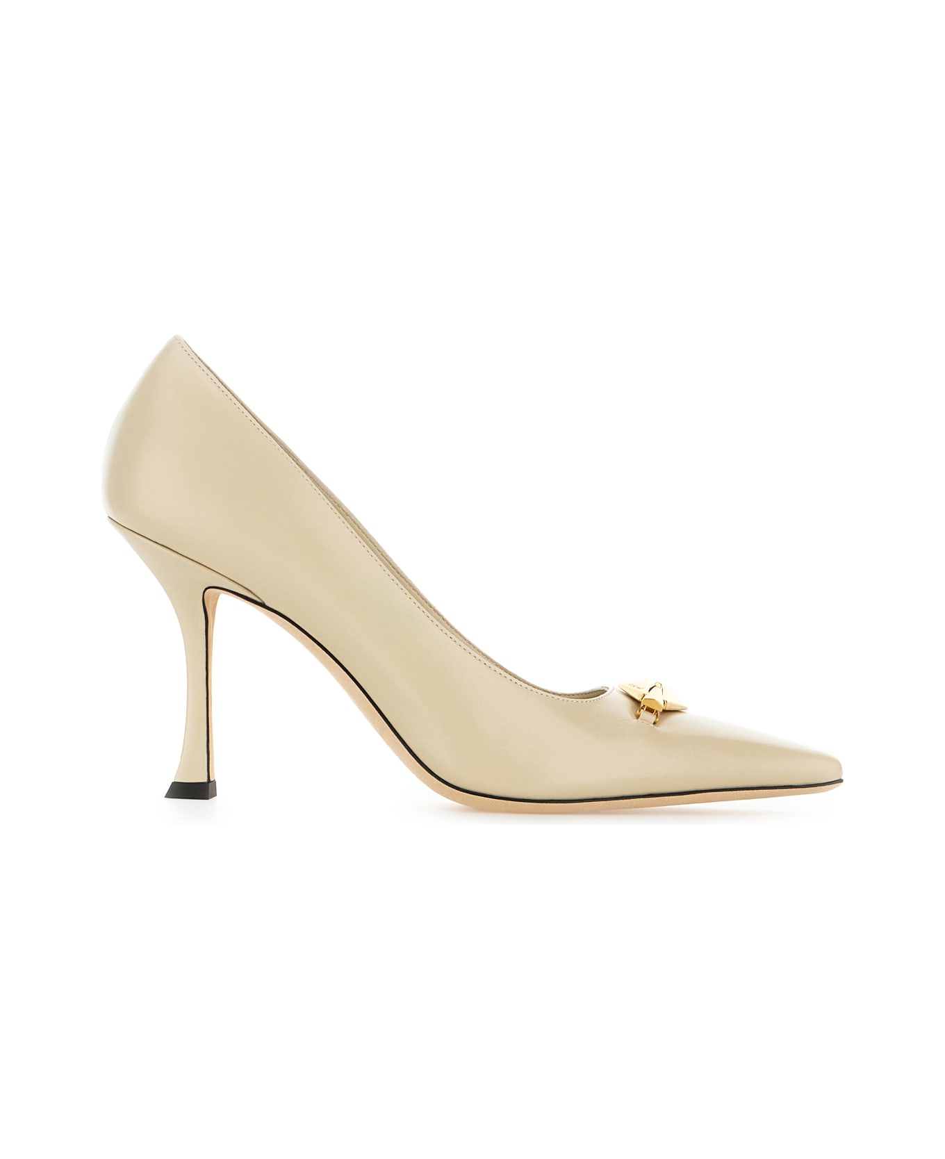 Jimmy Choo Sand Leather Ryker Pumps - BAMBOOGOLD