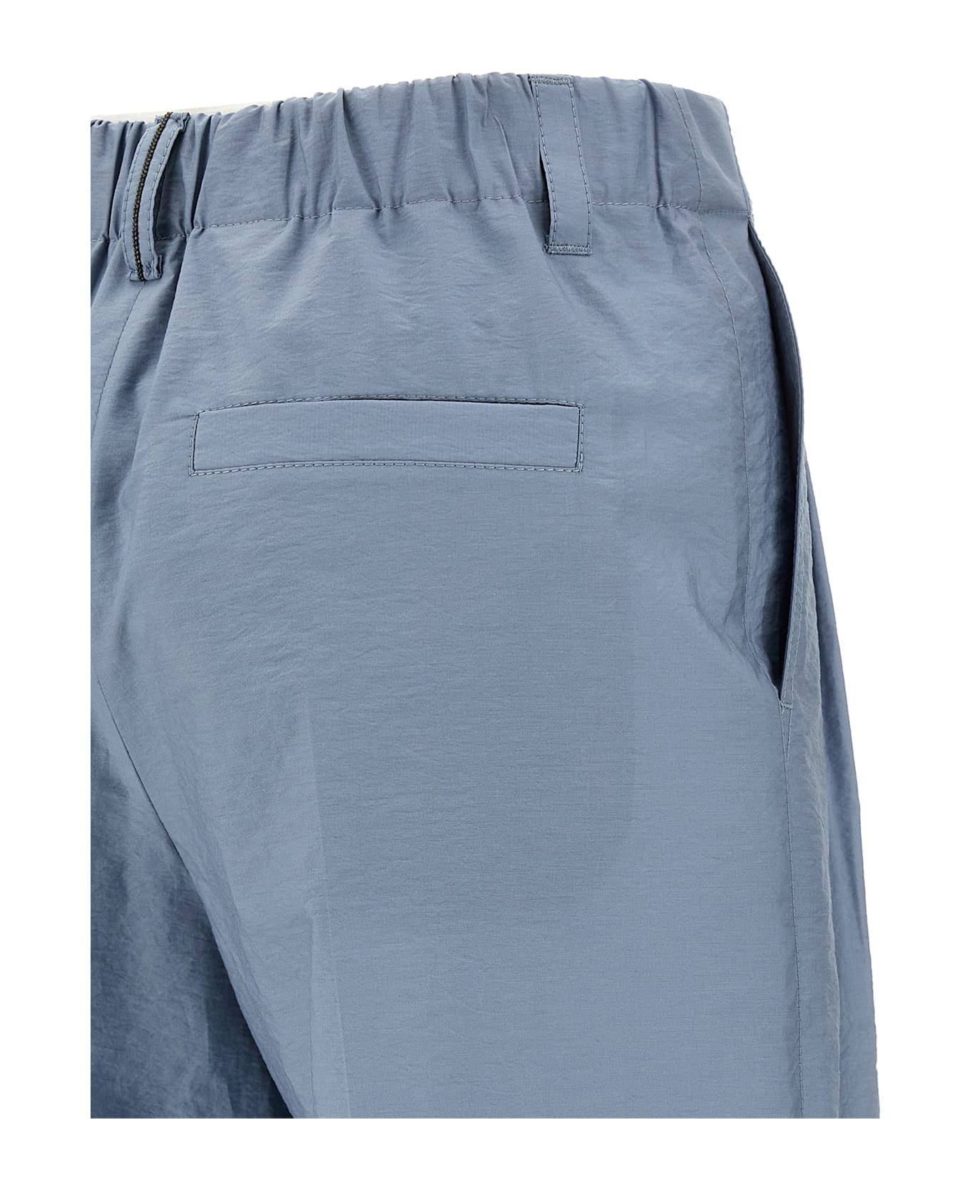 Brunello Cucinelli Cotton Trousers - Light Blue