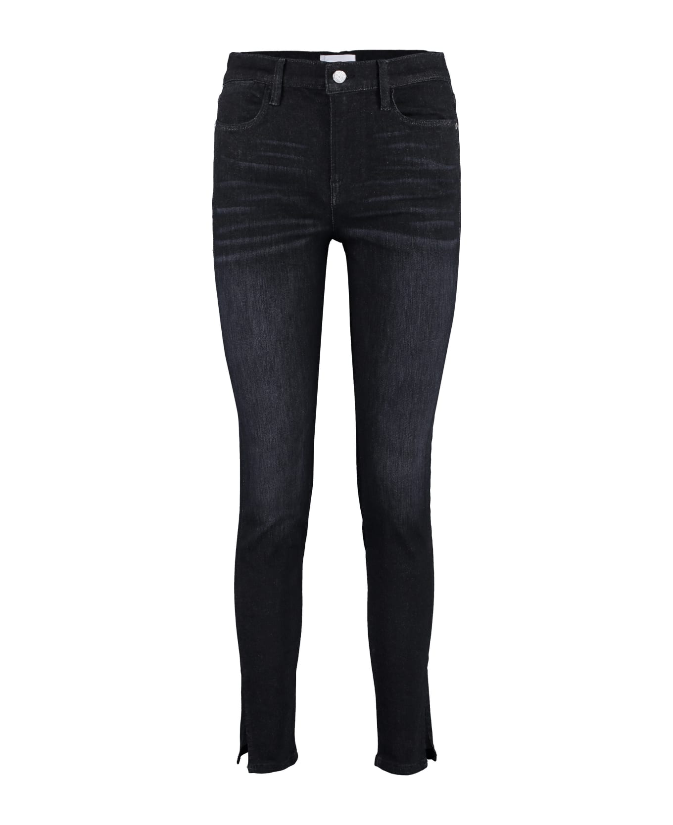 Frame Le Shape High-rise Skinny-fit Jeans - Denim ボトムス
