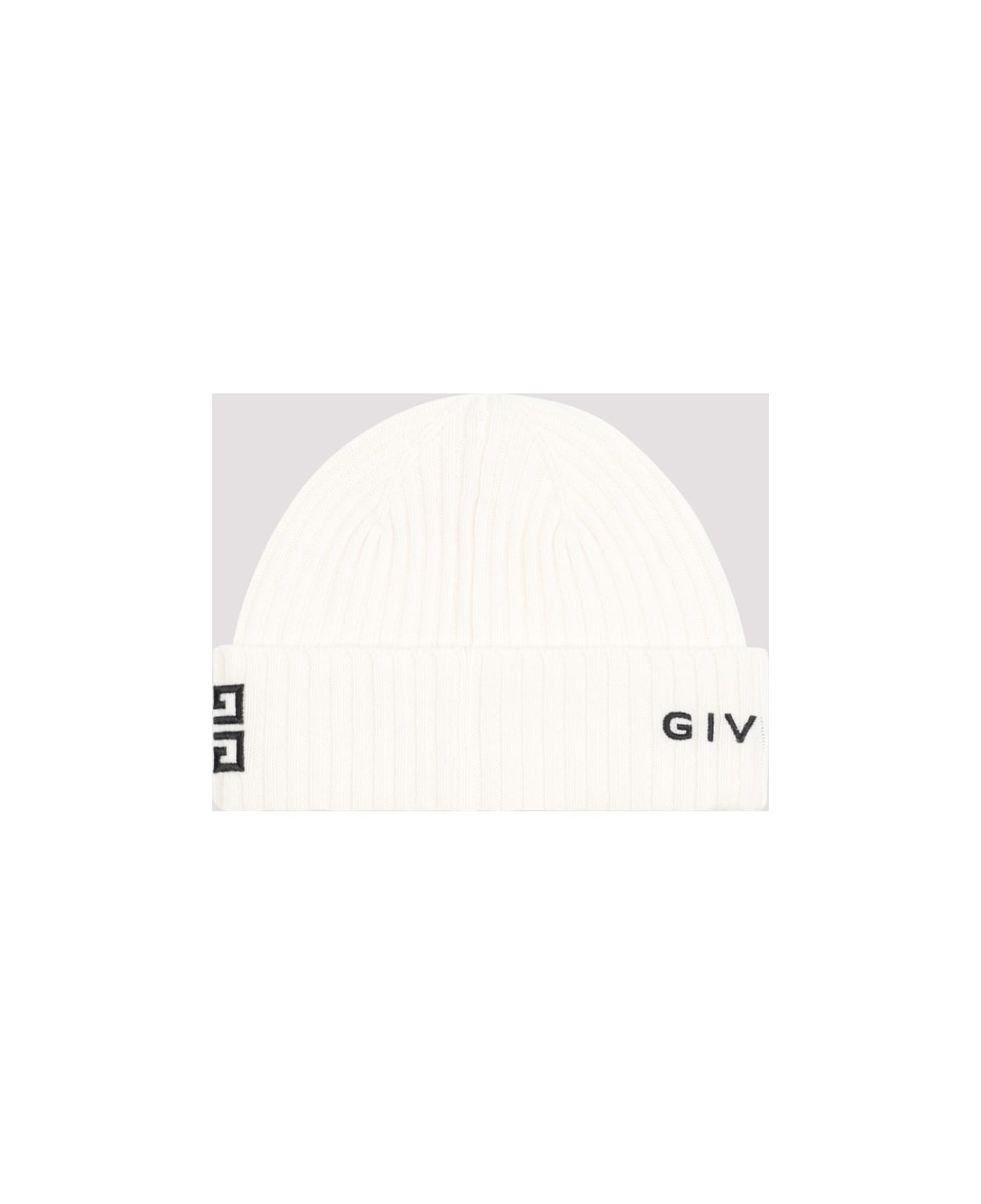 Givenchy 4g Beanie - Ivory Black