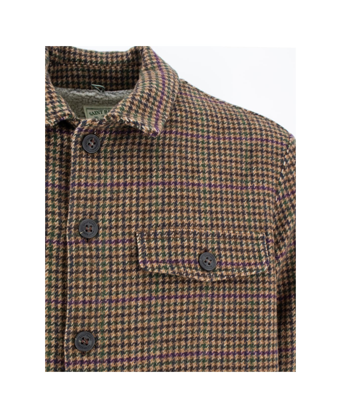 MC2 Saint Barth Shirt - WOOL PIED DE POULE RAF 45