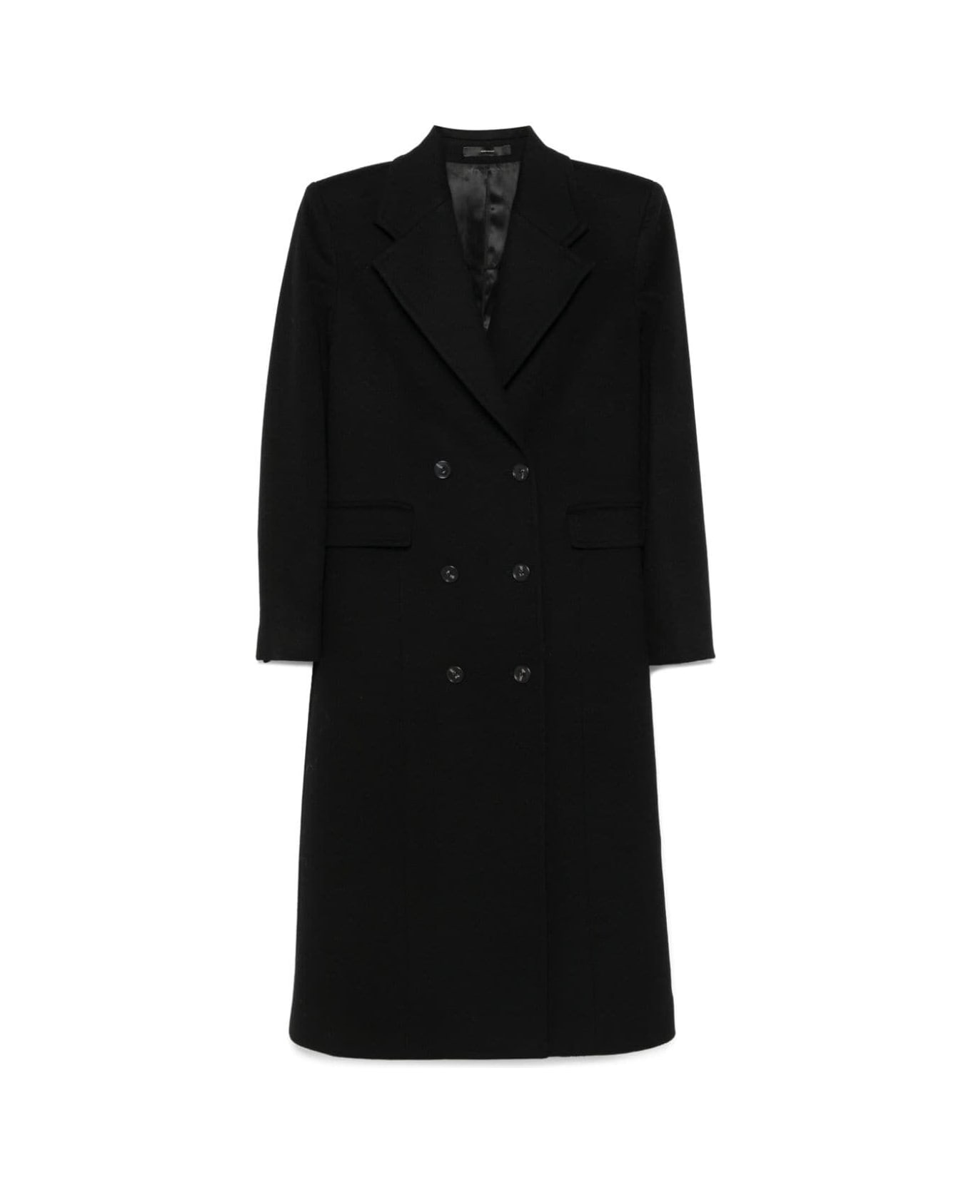 Paul Smith Womens Double Breast Coat - Black