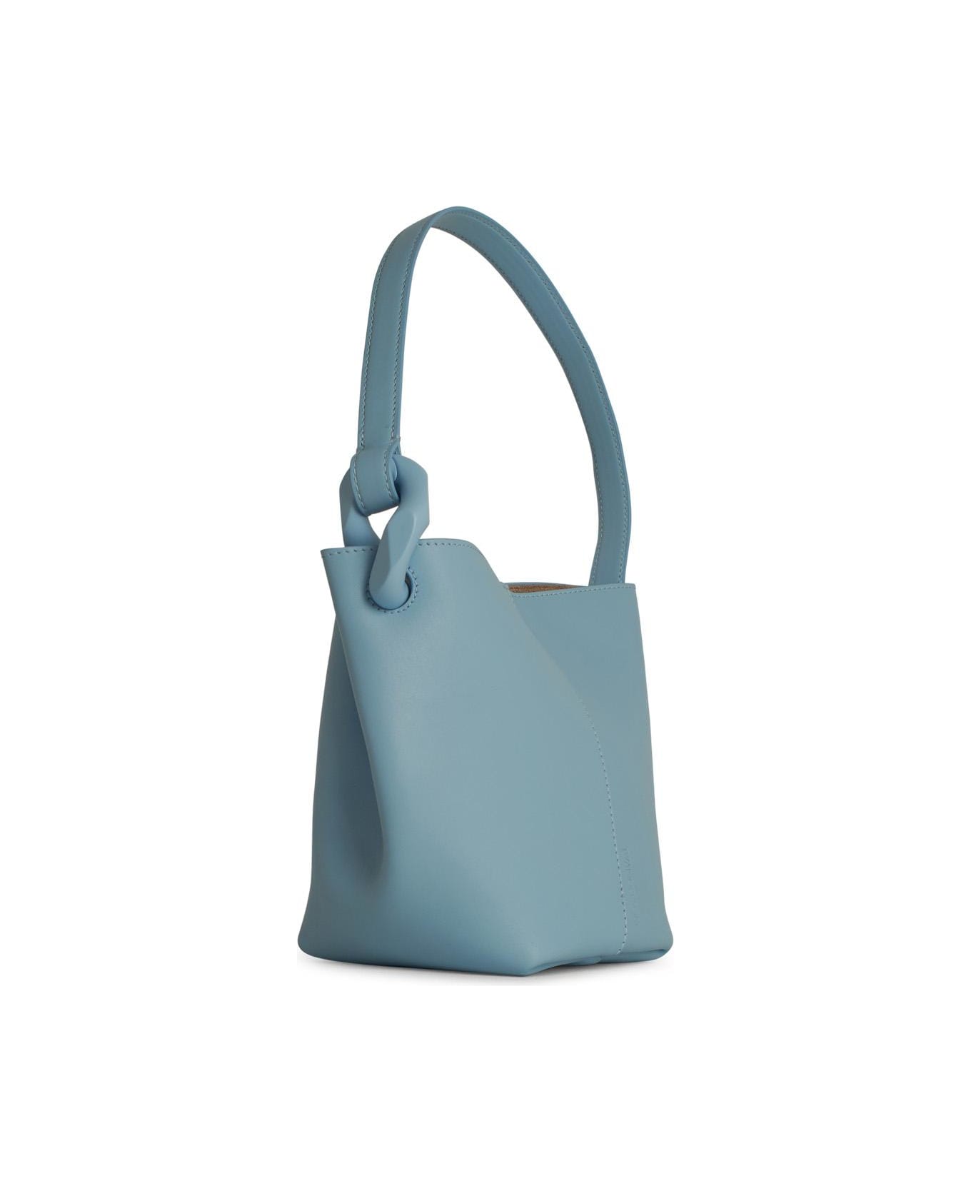J.W. Anderson 
corner
 Bucket Bag In Light Blue Leather