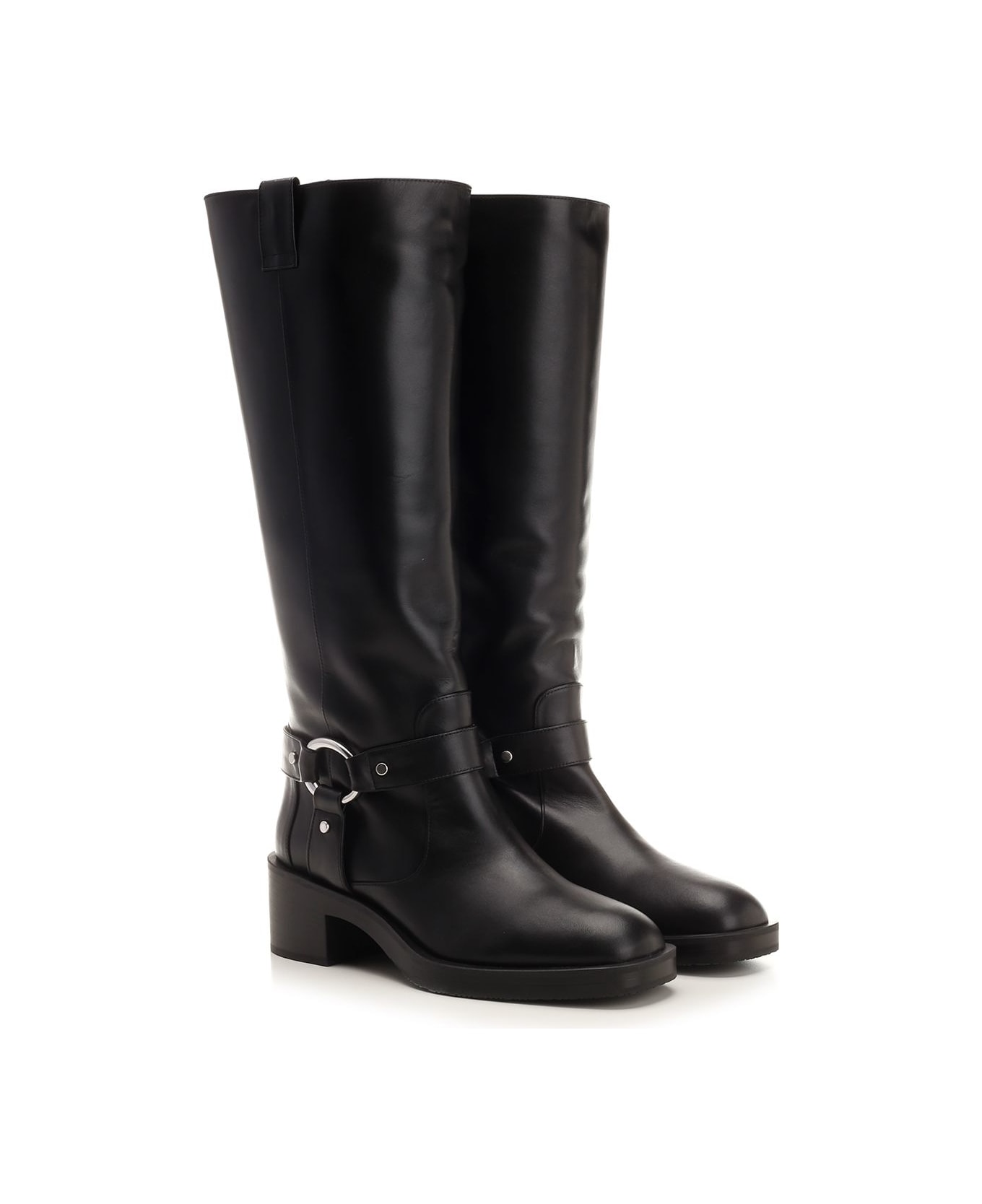 Stuart Weitzman Biker Jax Knee-high - Black