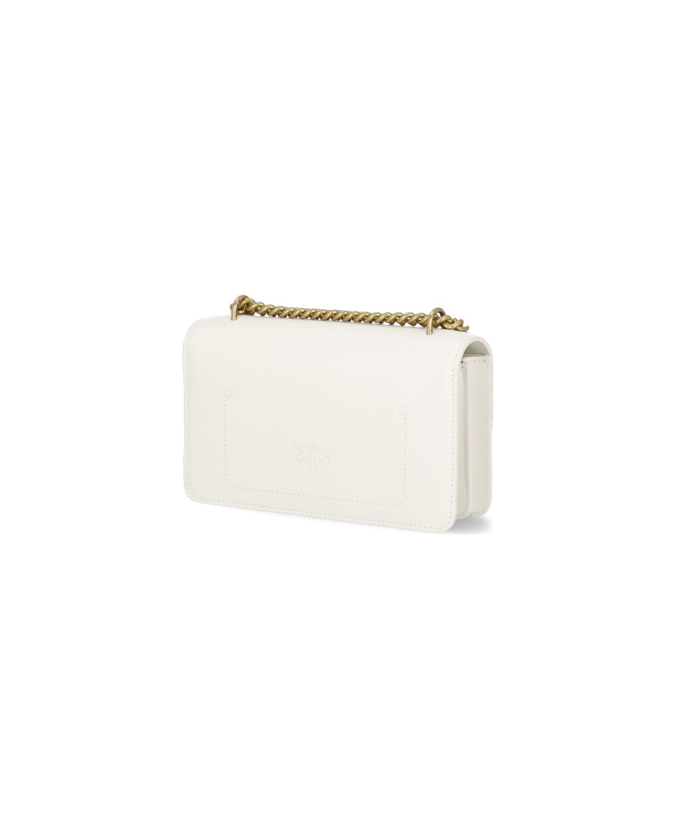 Pinko Love One Mini Shoulder Bag - White