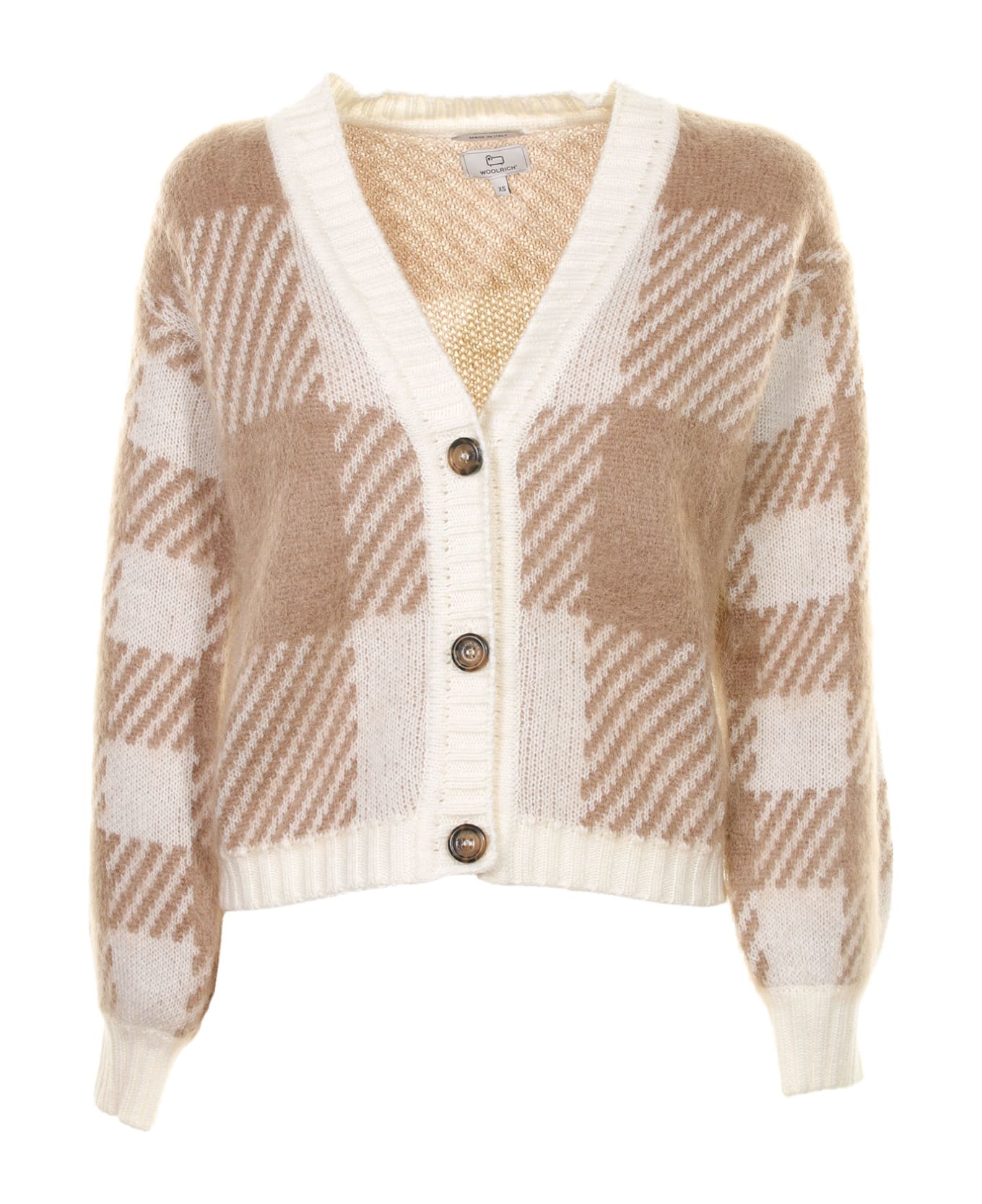 Woolrich Cardigan With Check Pattern | italist