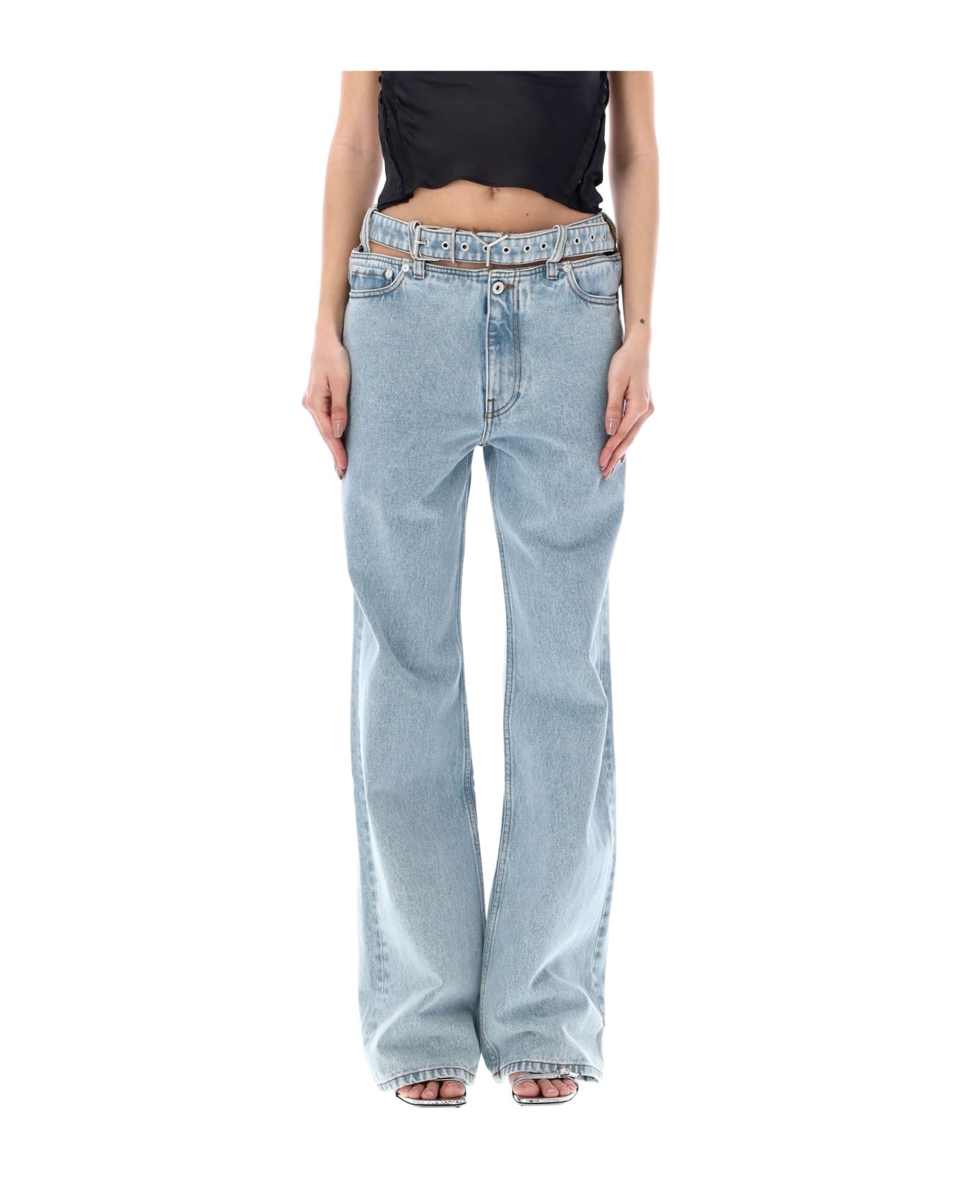 Y/Project Y Belt Jeans - EVERGREEN ICE BLUE