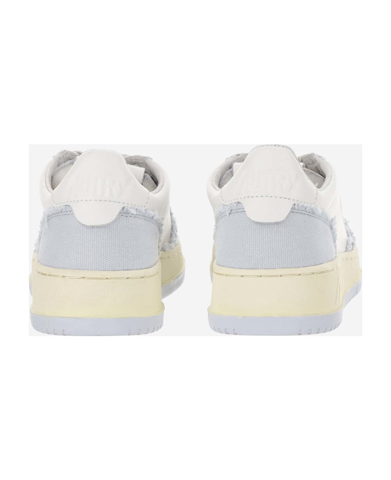 Autry Low Medalist Leather Sneakers - Grey スニーカー