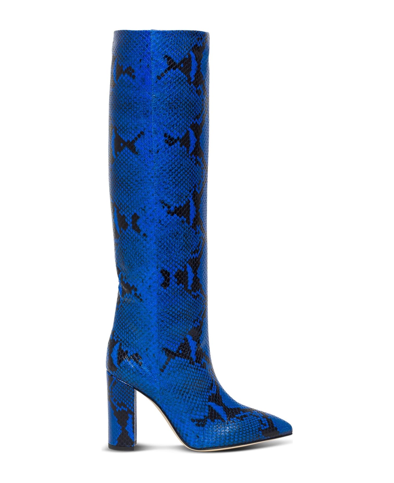 Paris Texas Embossed Leather Boots - Blu
