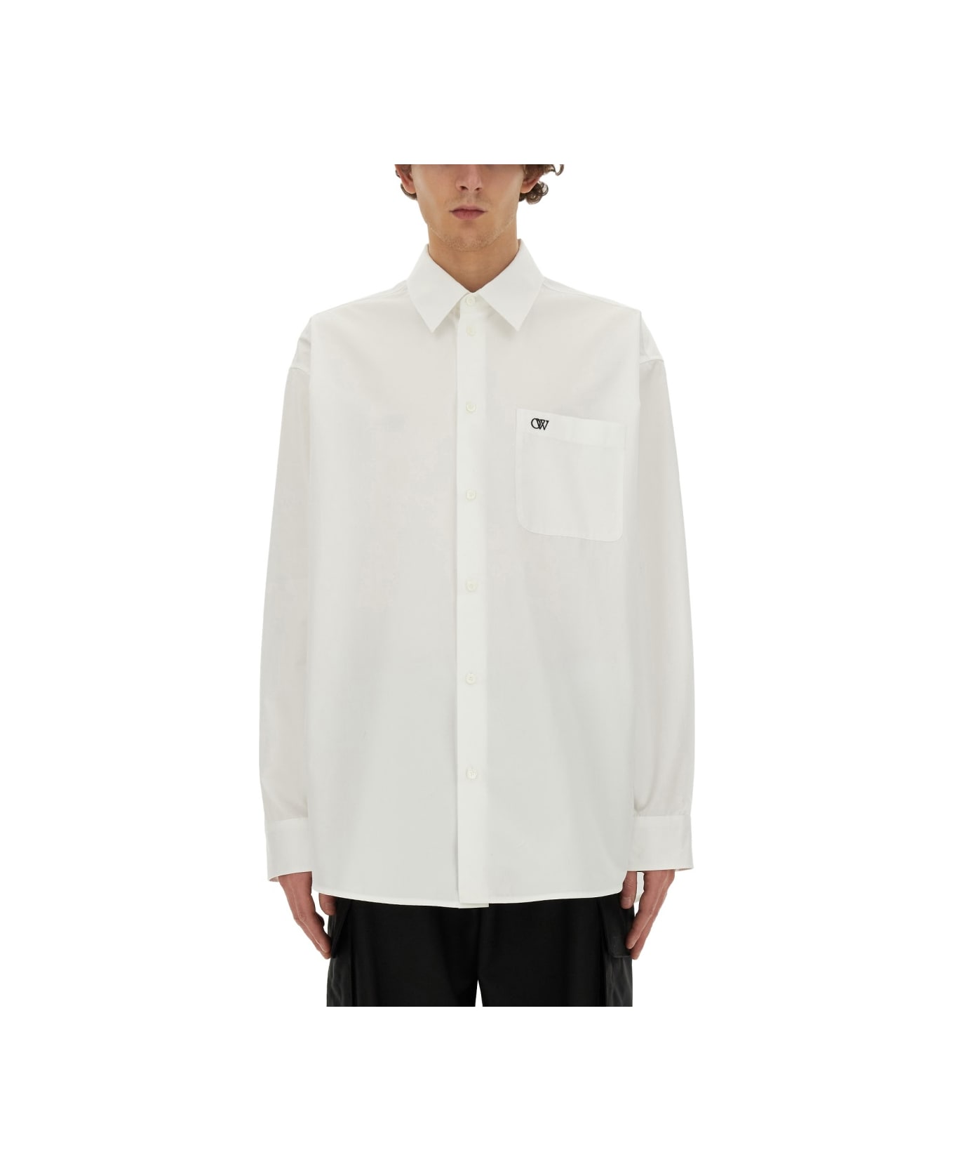 Off-White Shirt With Logo - WHITE