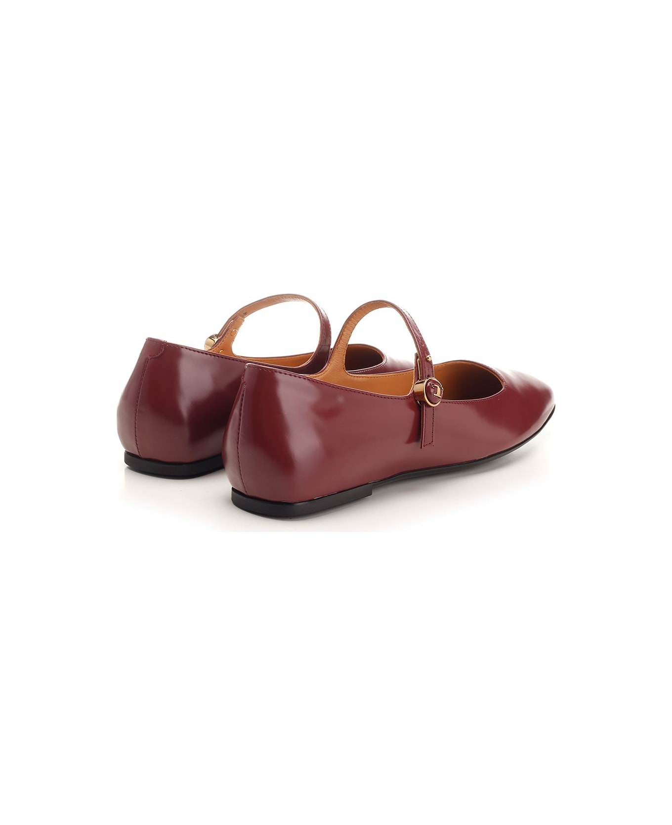 Tod's Calfskin Ballet Flats - Bordeaux