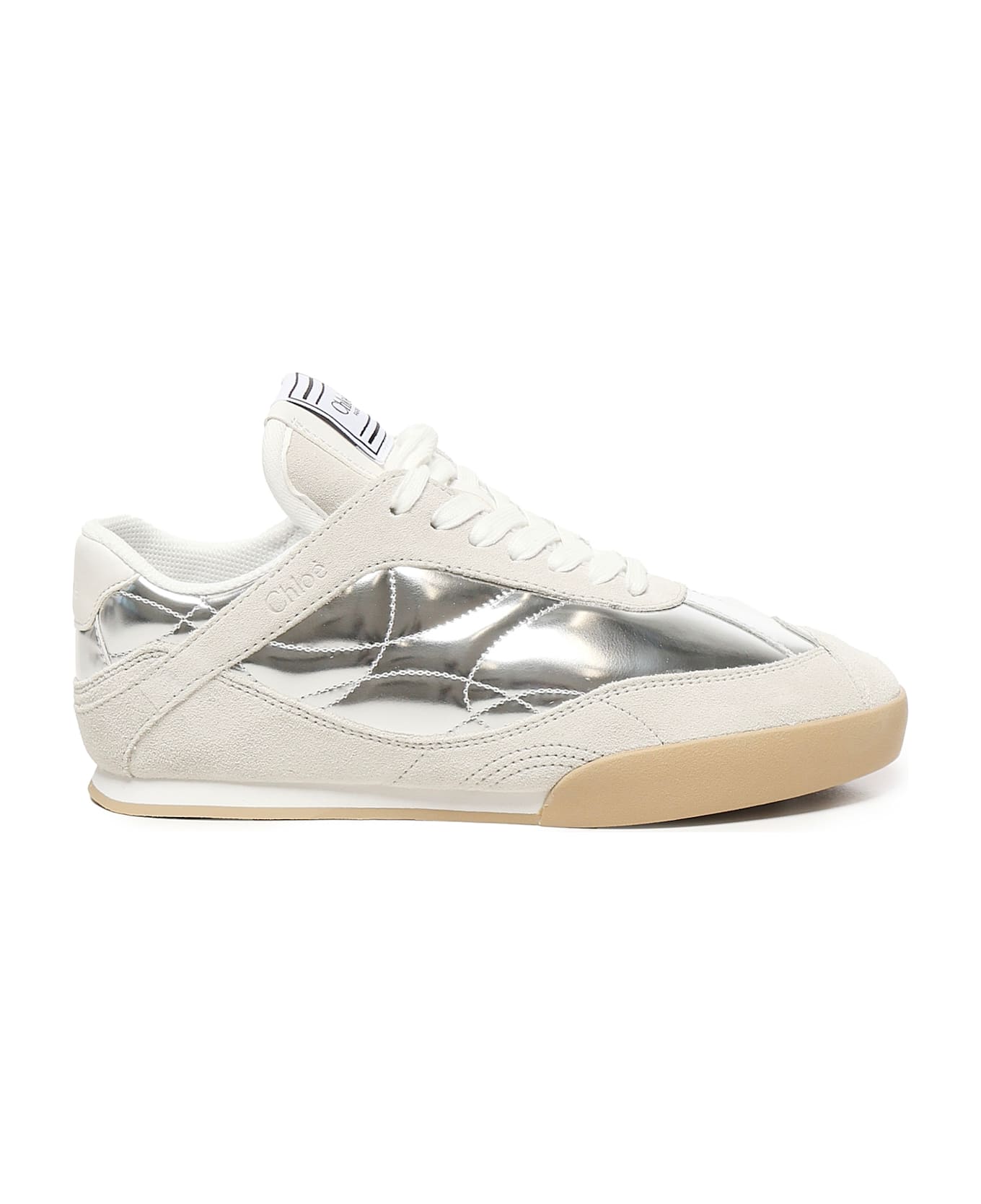 Chloé Kick Sneakers - Silver