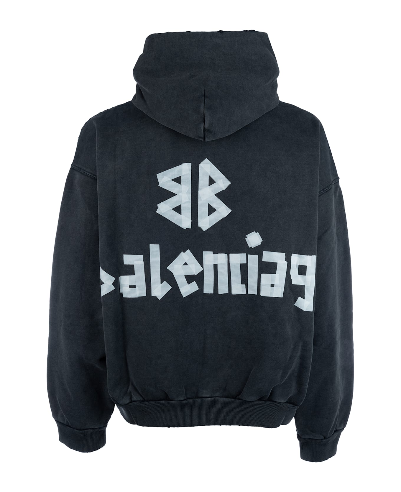 Balenciaga Felpe - FADED WASHED BLACK