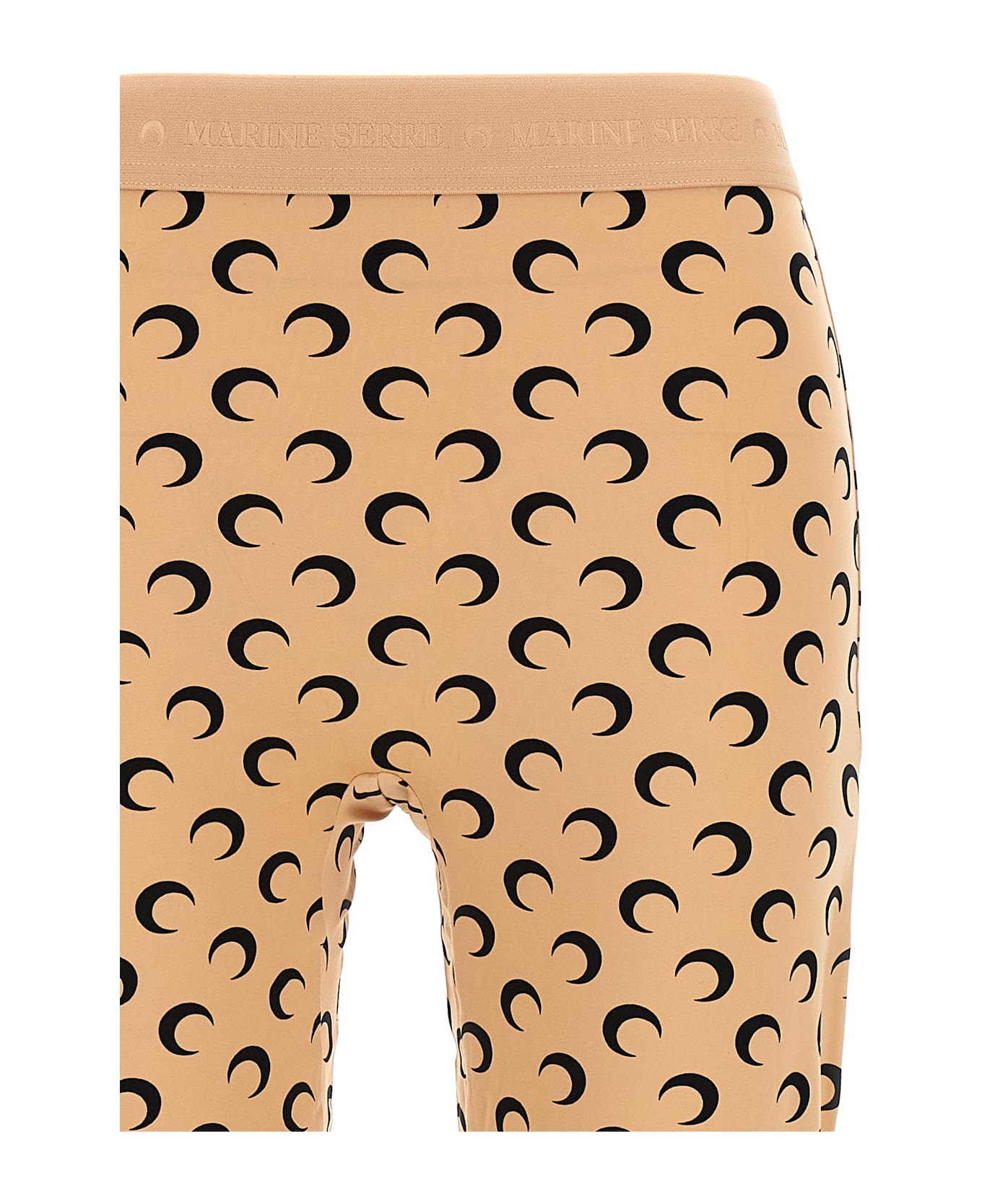 Marine Serre 'moon Printed' Leggings - Beige