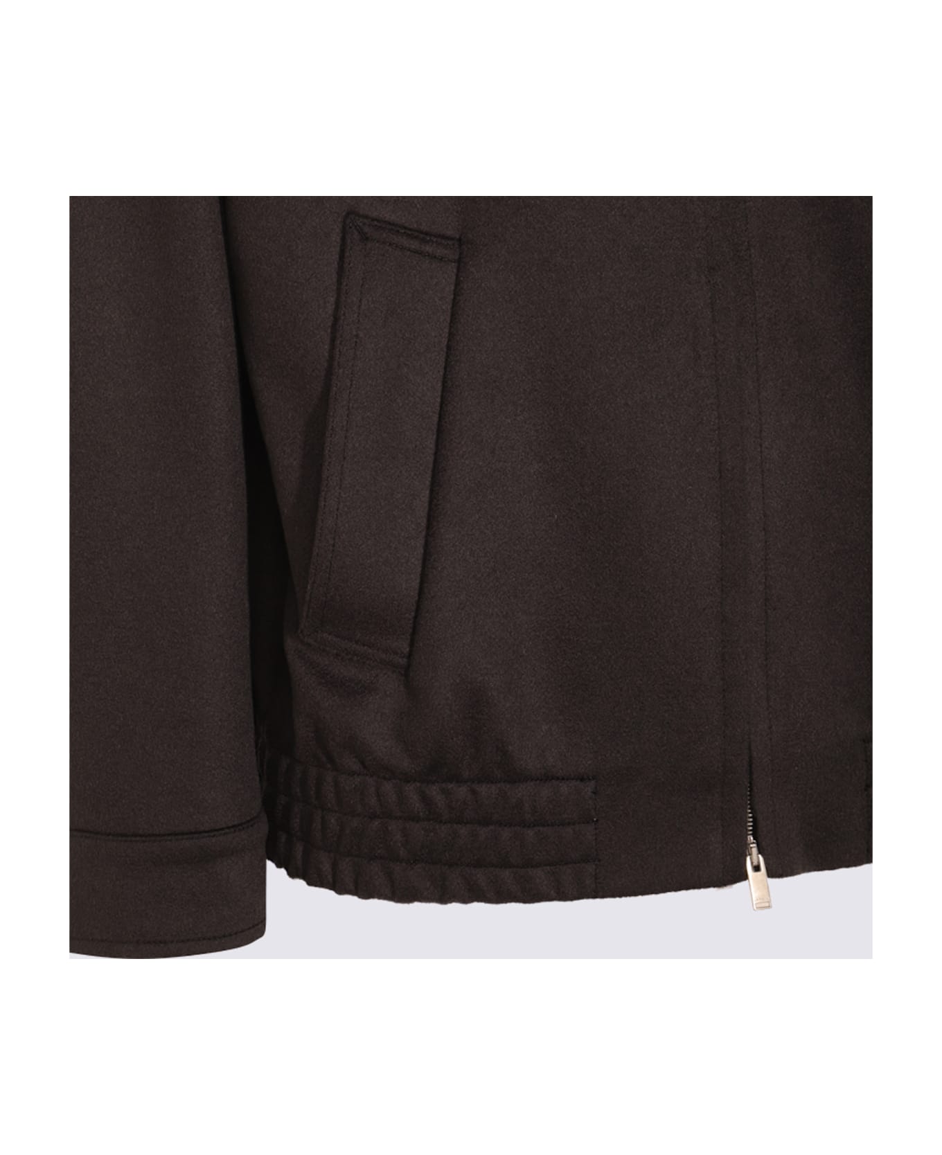 Lardini Dark Grey Wool Casual Jacket - Anthracite
