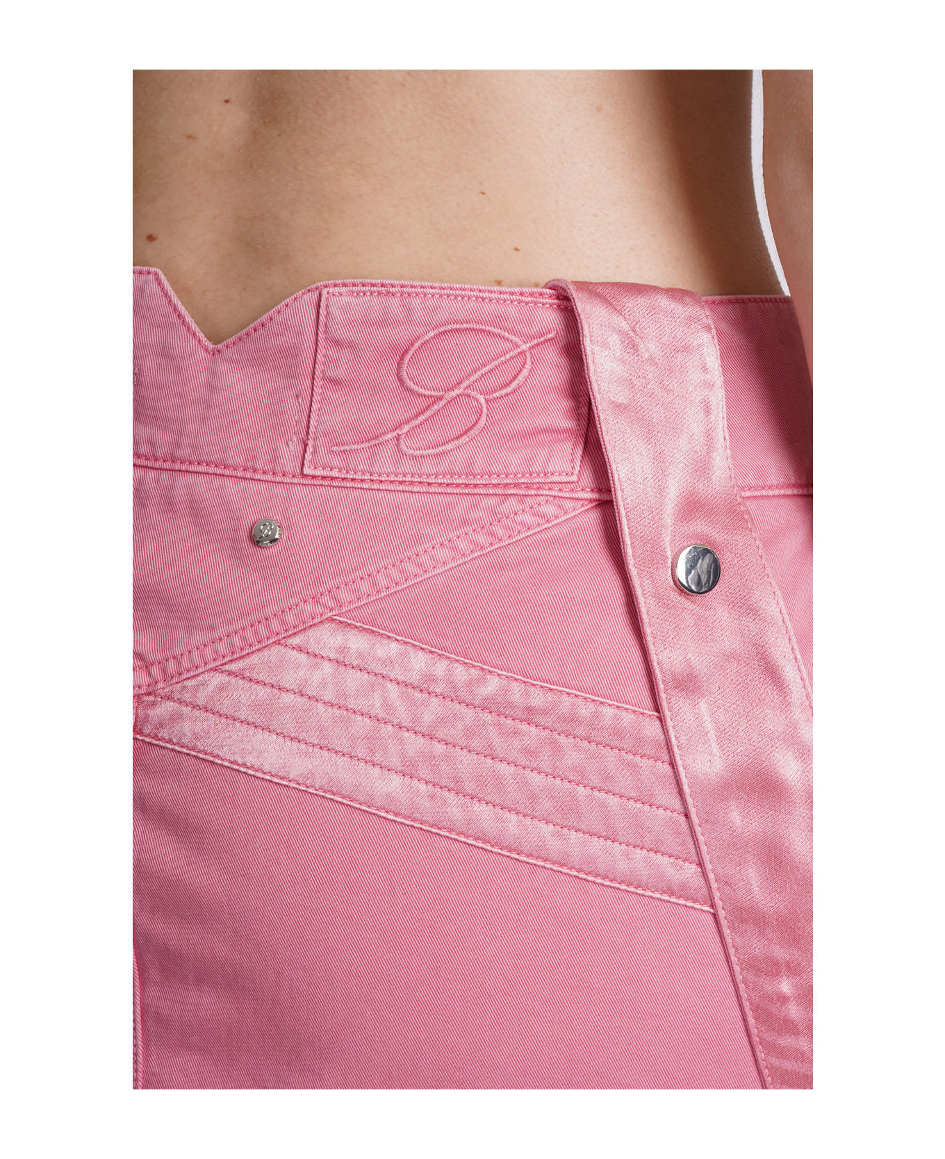 Blumarine Skirt In Rose-pink Cotton - rose-pink