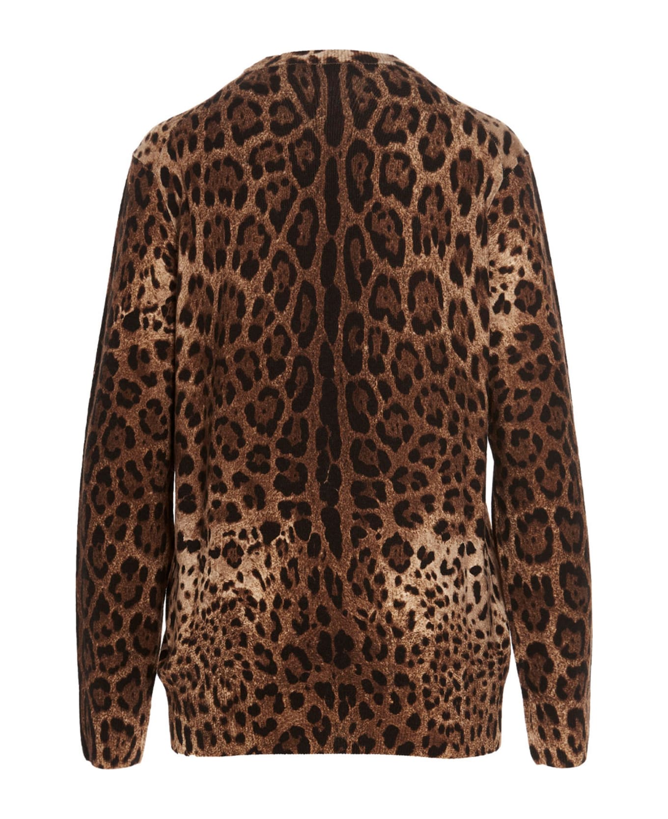 Dolce & Gabbana Animal Print Cashmere Sweater - Multicolor ニットウェア