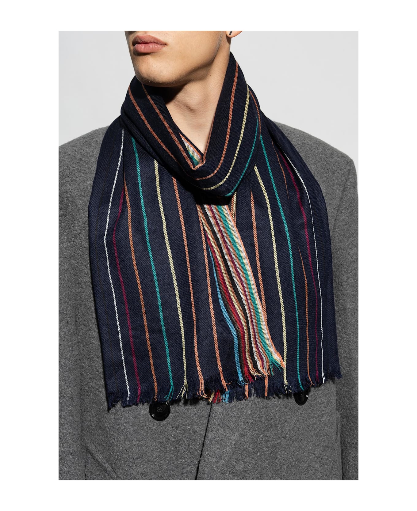 Paul Smith Wool Scarf - Blue