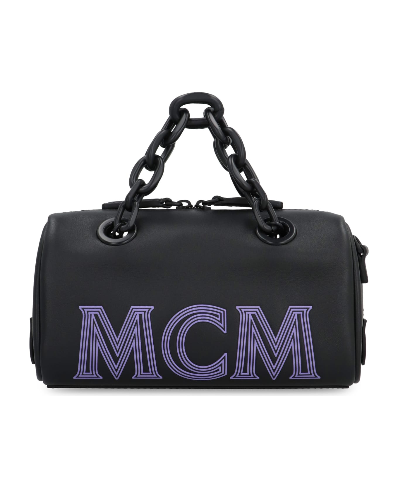 MCM Leather Mini Handbag - black