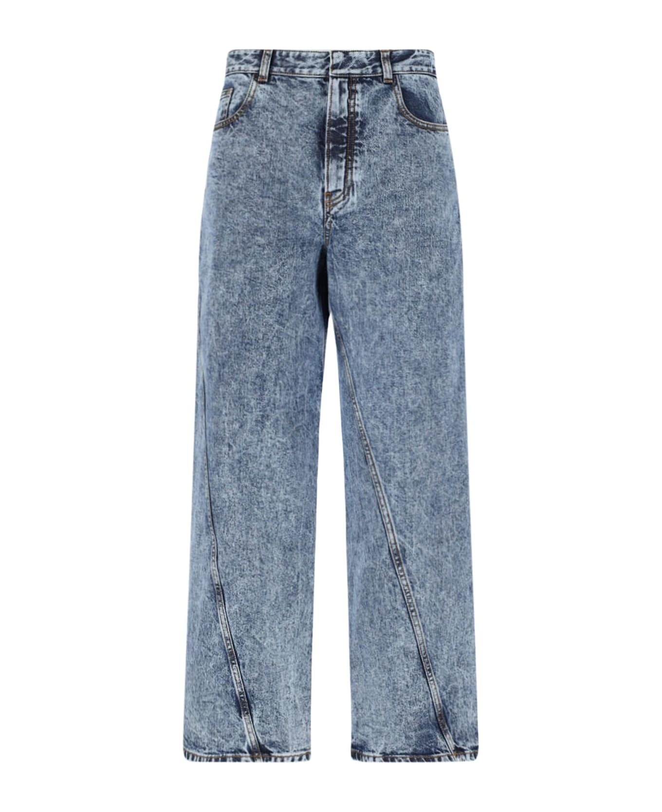 Alaia Twisted Jeans - BLEU NEIGE