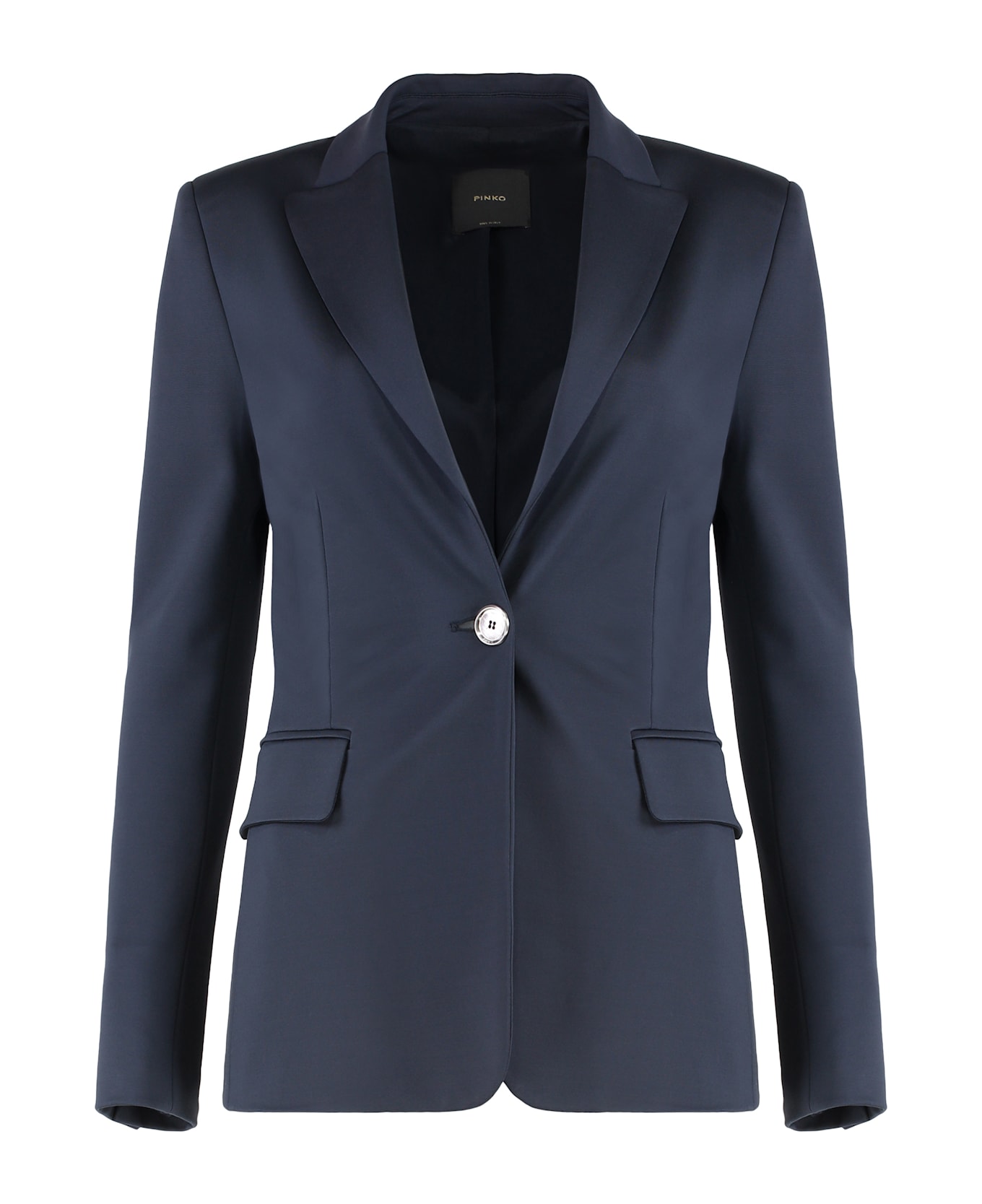 Pinko New Signum Single-breasted One Button Jacket - blue