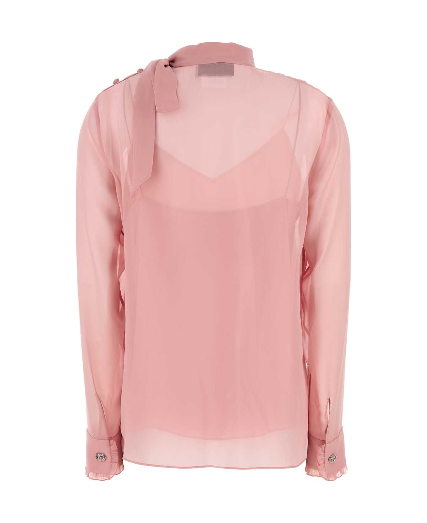 Gucci Pink Crepe Blouse - ROSEPEONIA