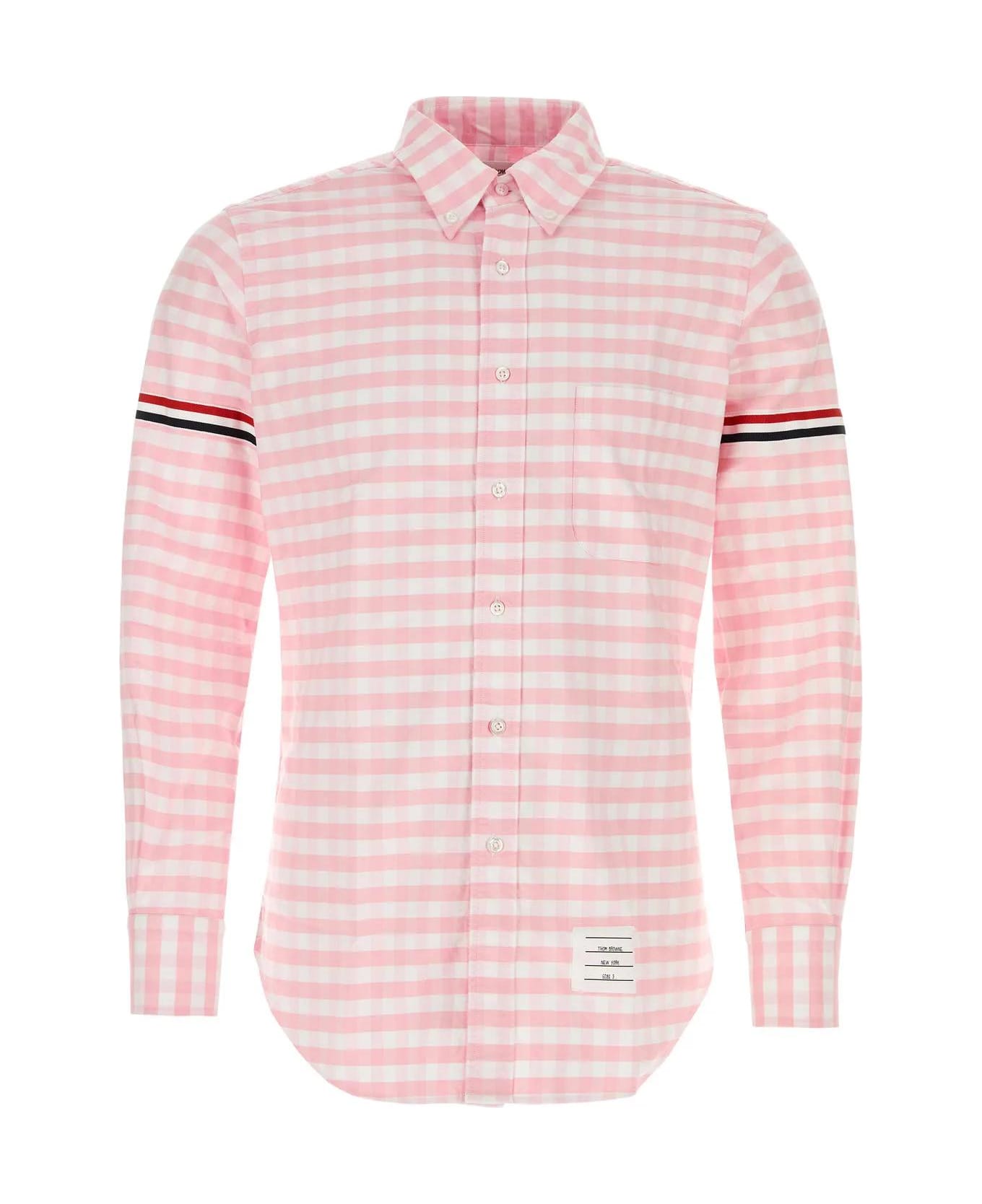 Thom Browne Embroidered Oxford Shirt - Pink