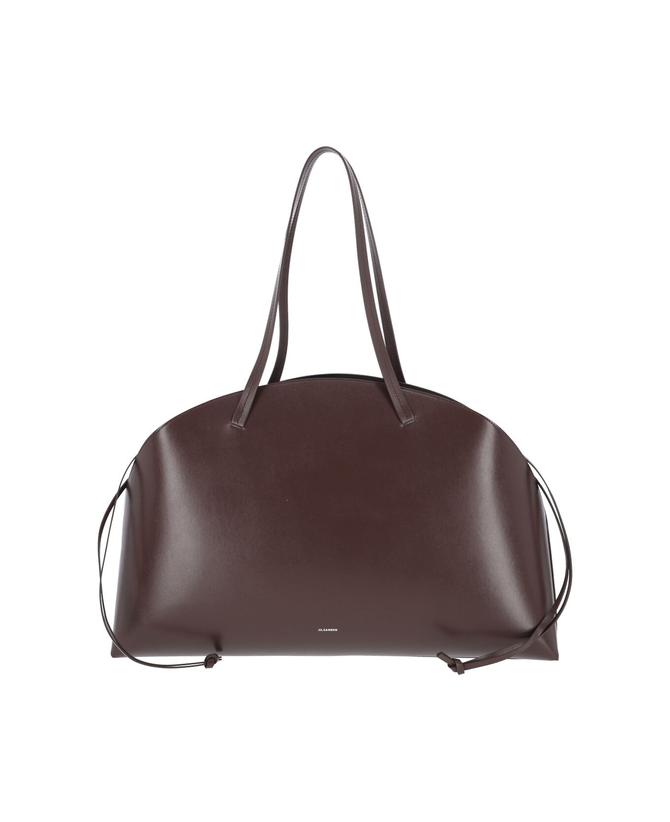 Jil Sander Large Shoulder Bag "curve Shoulder" - Brown