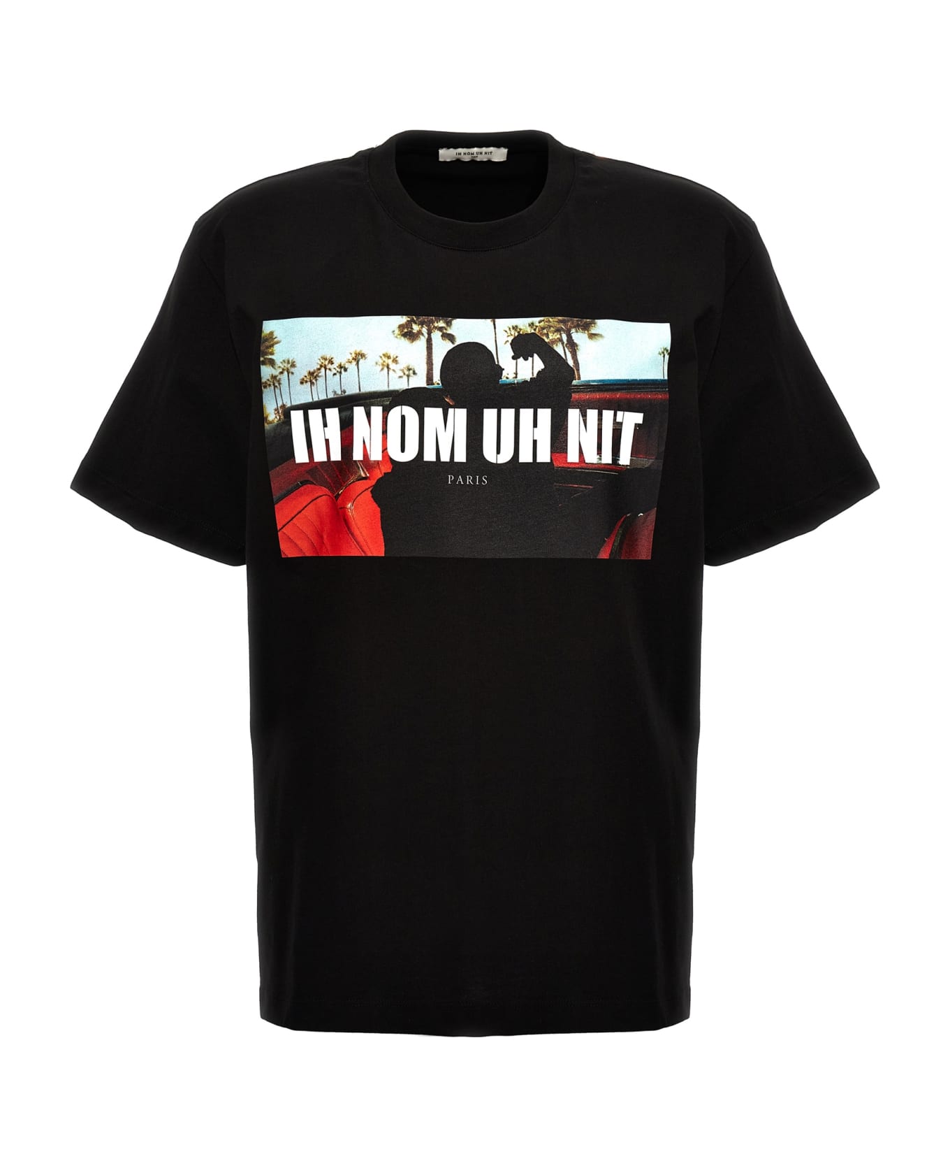 ih nom uh nit 'palms And Car' T-shirt - Black   シャツ