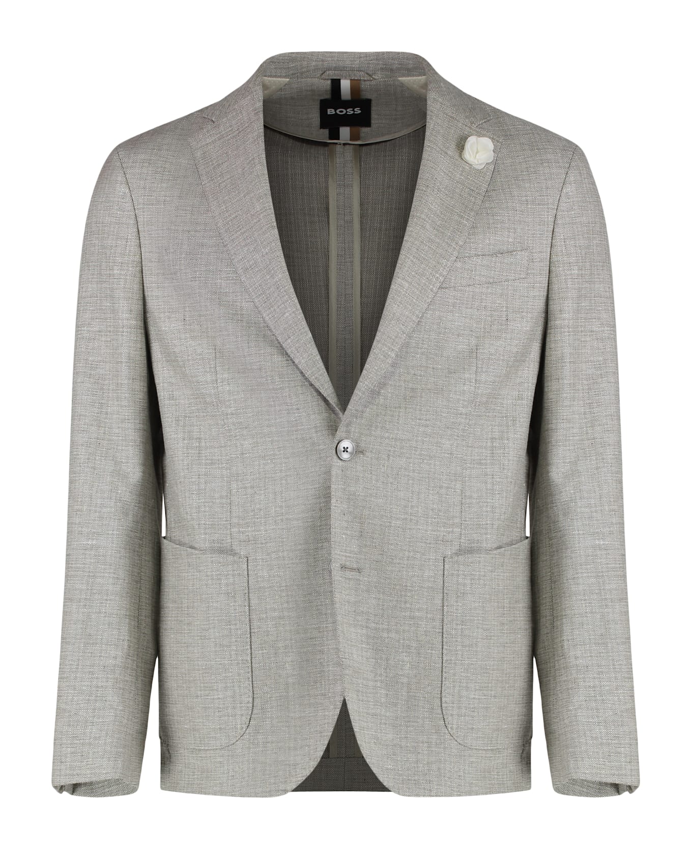 Hugo Boss Single-breasted Two-button Jacket - Beige