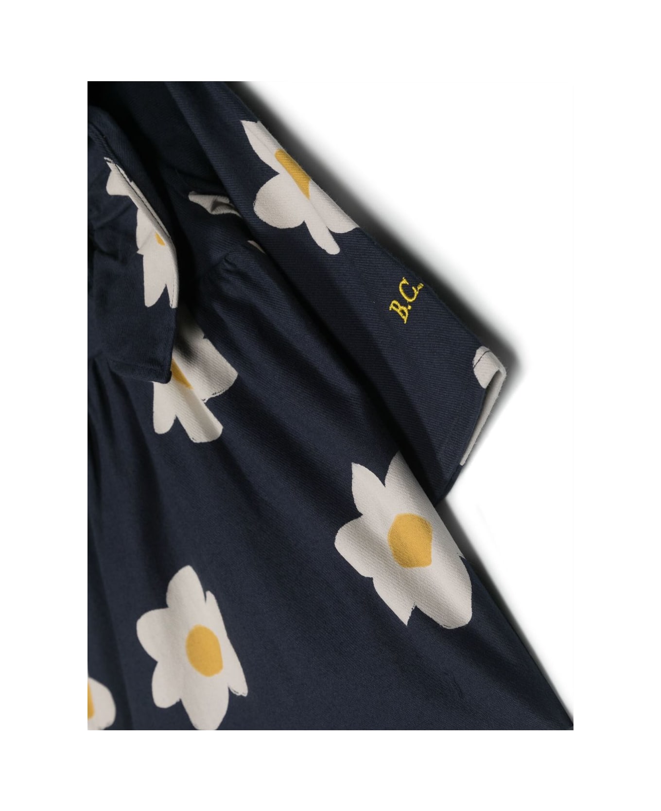 Bobo Choses Baby Big Flower All Over Ruffle Woven Dress - Midnight Blue