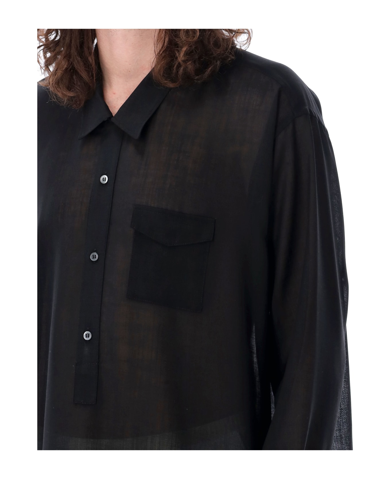 Magliano Folk Polo Shirt - BLACK シャツ