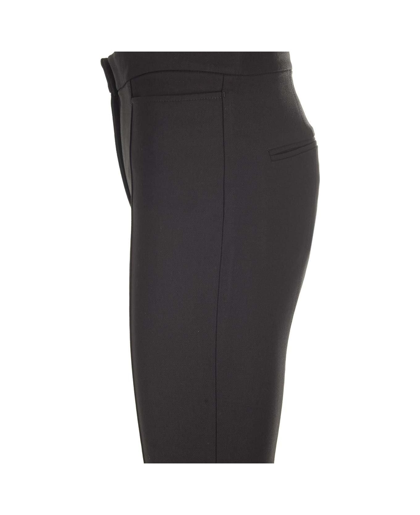Totême High-waisted Slim-cut Trousers - BLACK 001