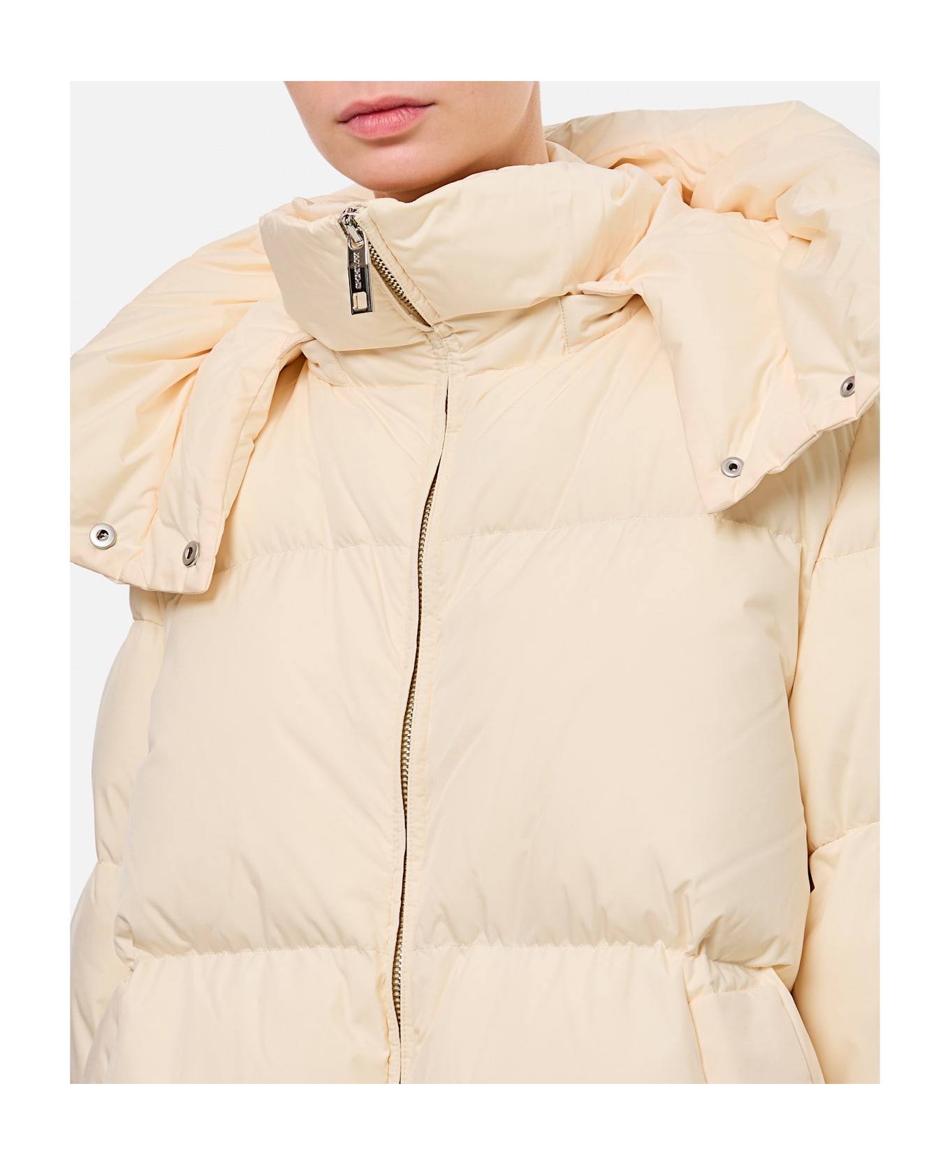 SportMax Beira Short Down Jacket - Beige