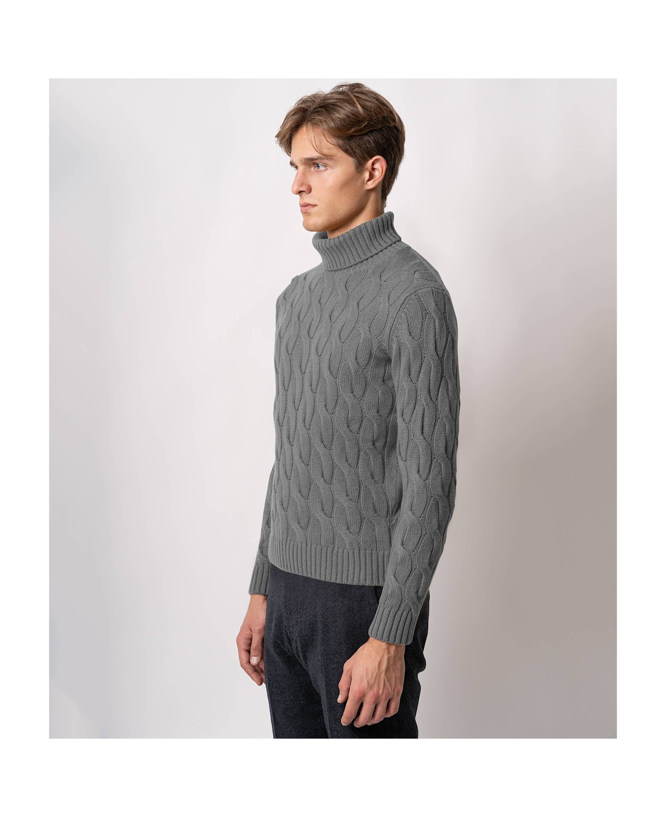 Larusmiani Turtleneck Sweater Col Du Pillon Sweater - DimGray