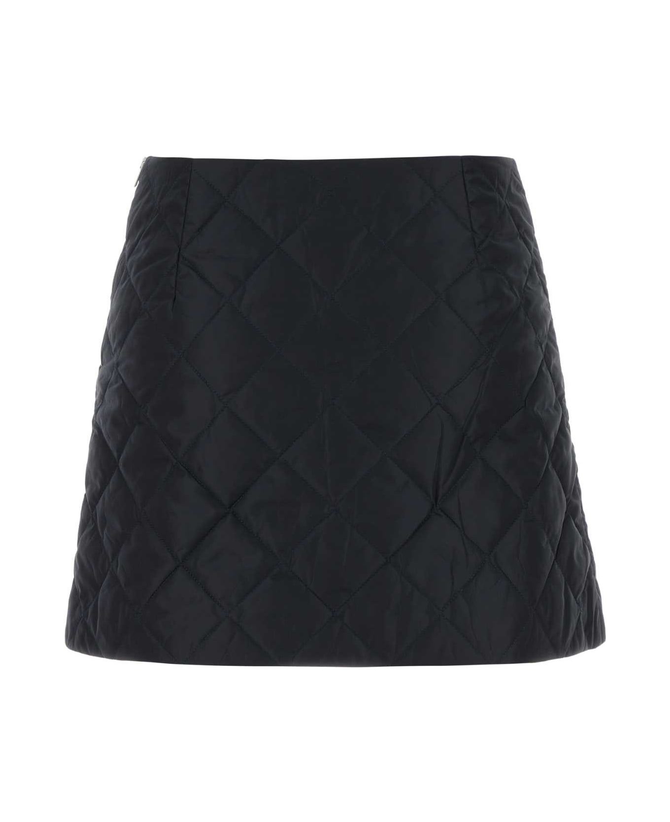 Prada Dark Blue Re-nylon Mini Skirt - BLEU