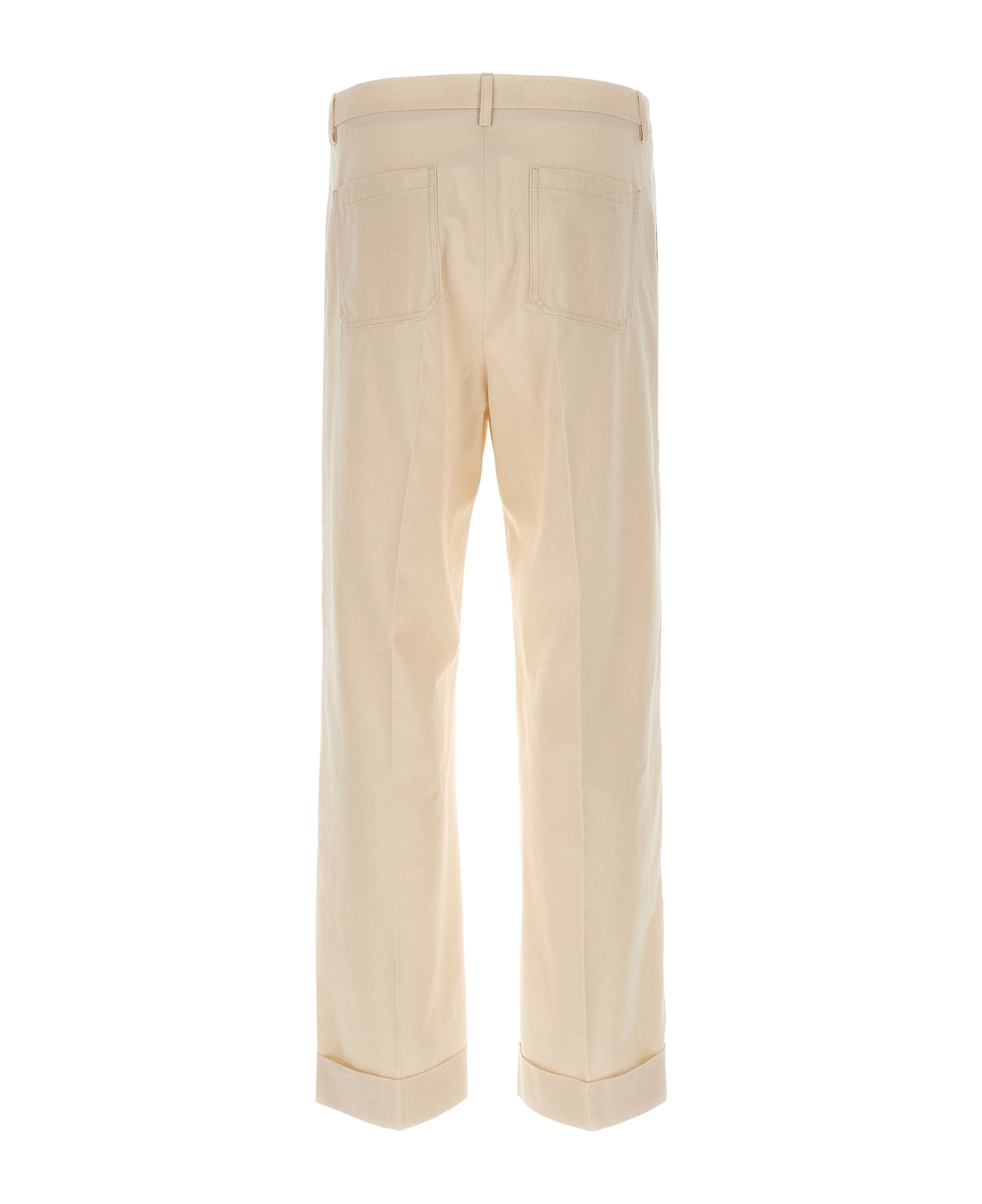 Valentino Garavani Turn-up Trousers - Beige