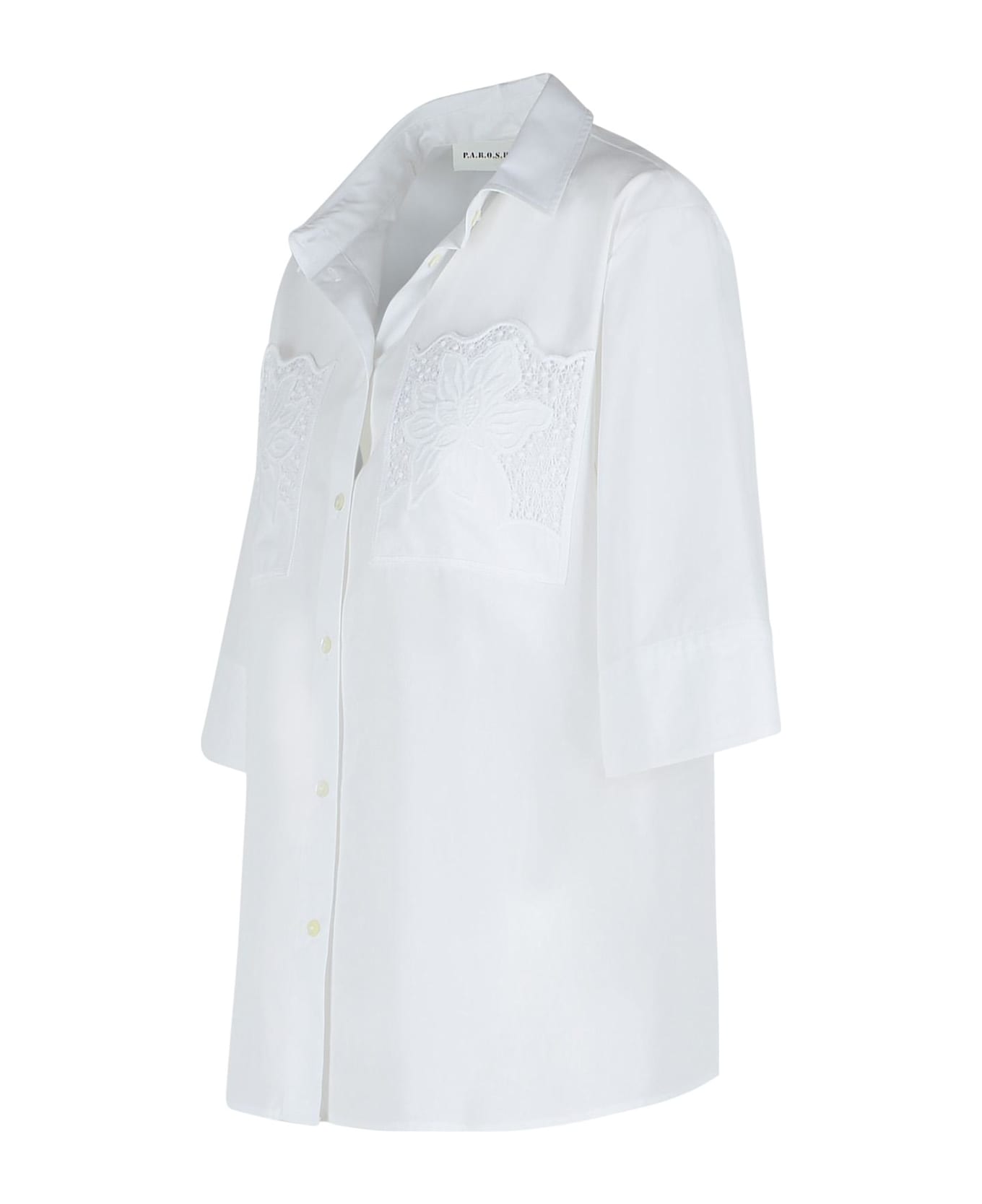 Parosh White Cotton Shirt - Bianco
