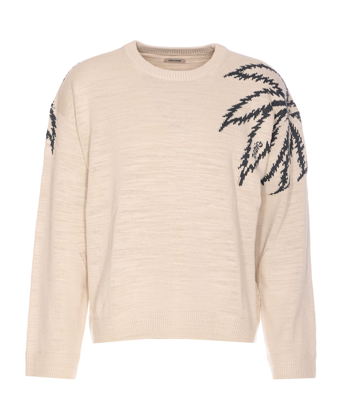Zadig 
Voltaire Marko Palm Tree Sweater - Beige