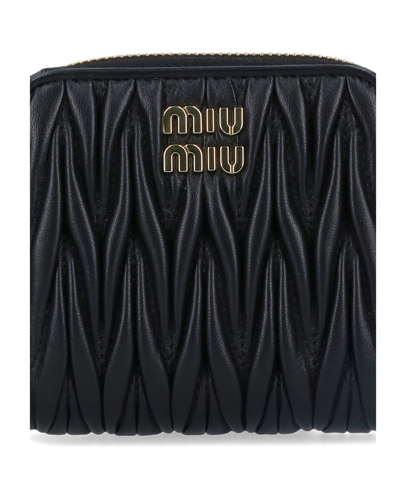 Miu Miu Small Logo Wallet - NERO