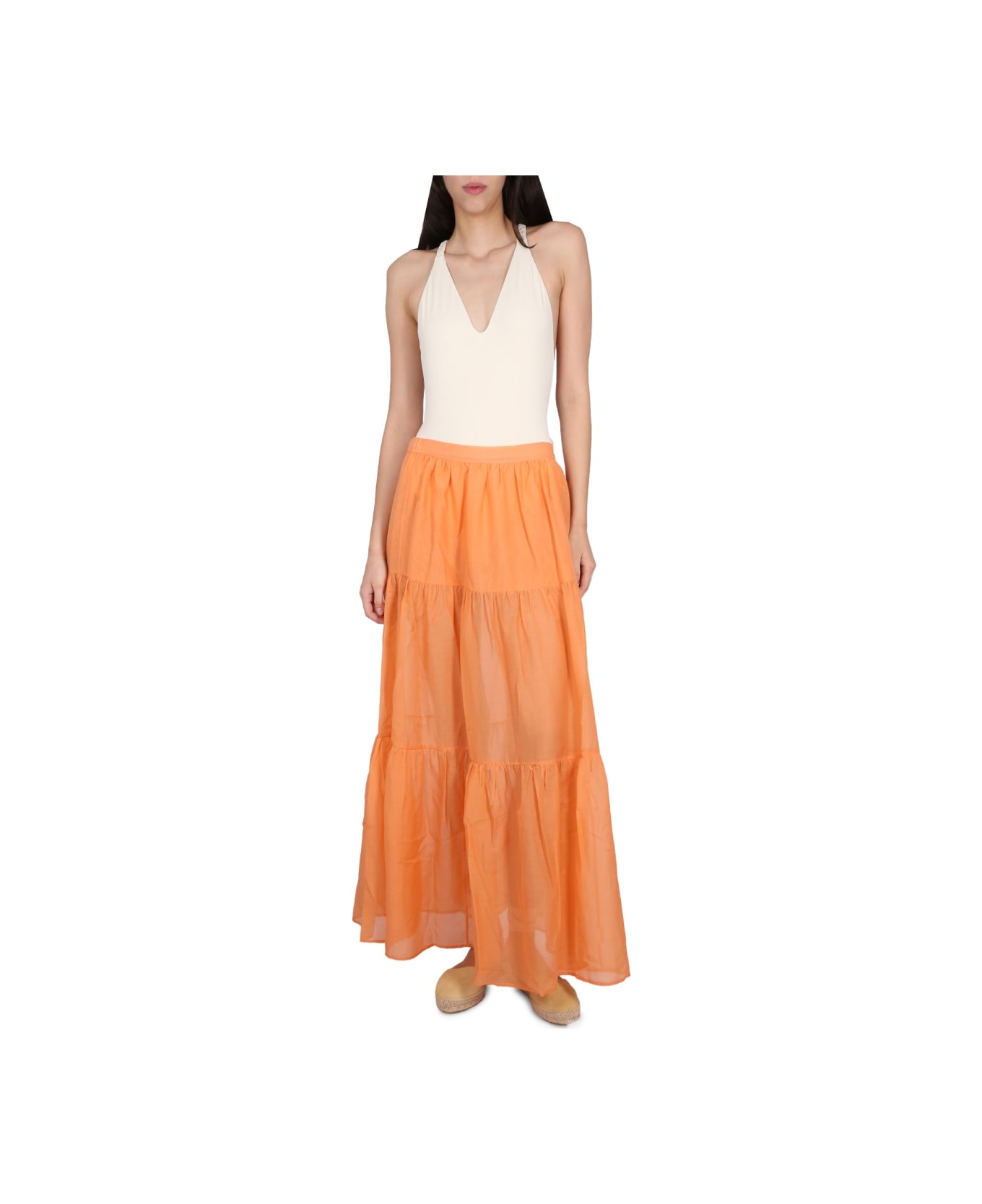 Manebi Recife Skirt. - ORANGE
