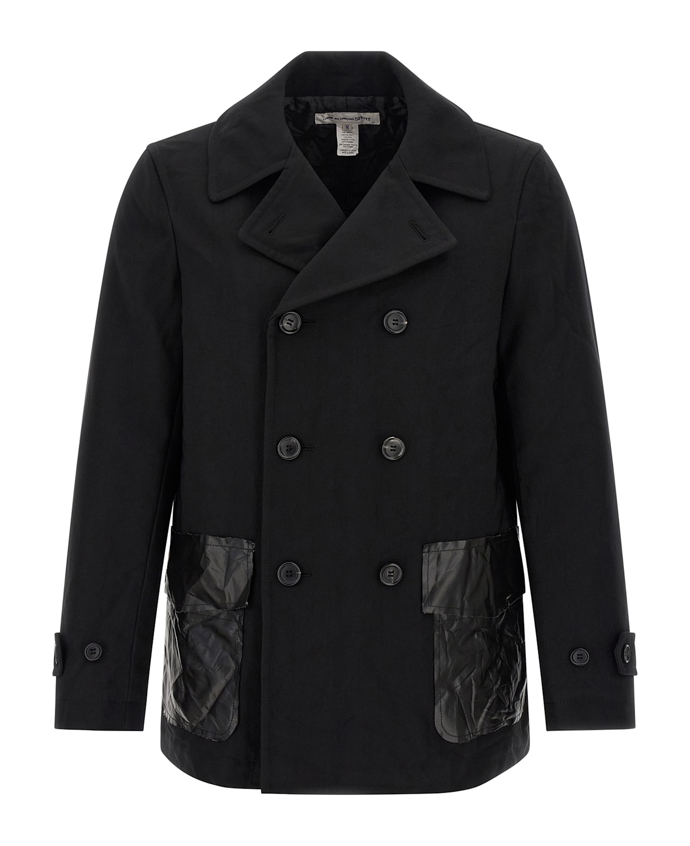 Comme des Garçons Shirt Double-breasted Caban - Black  